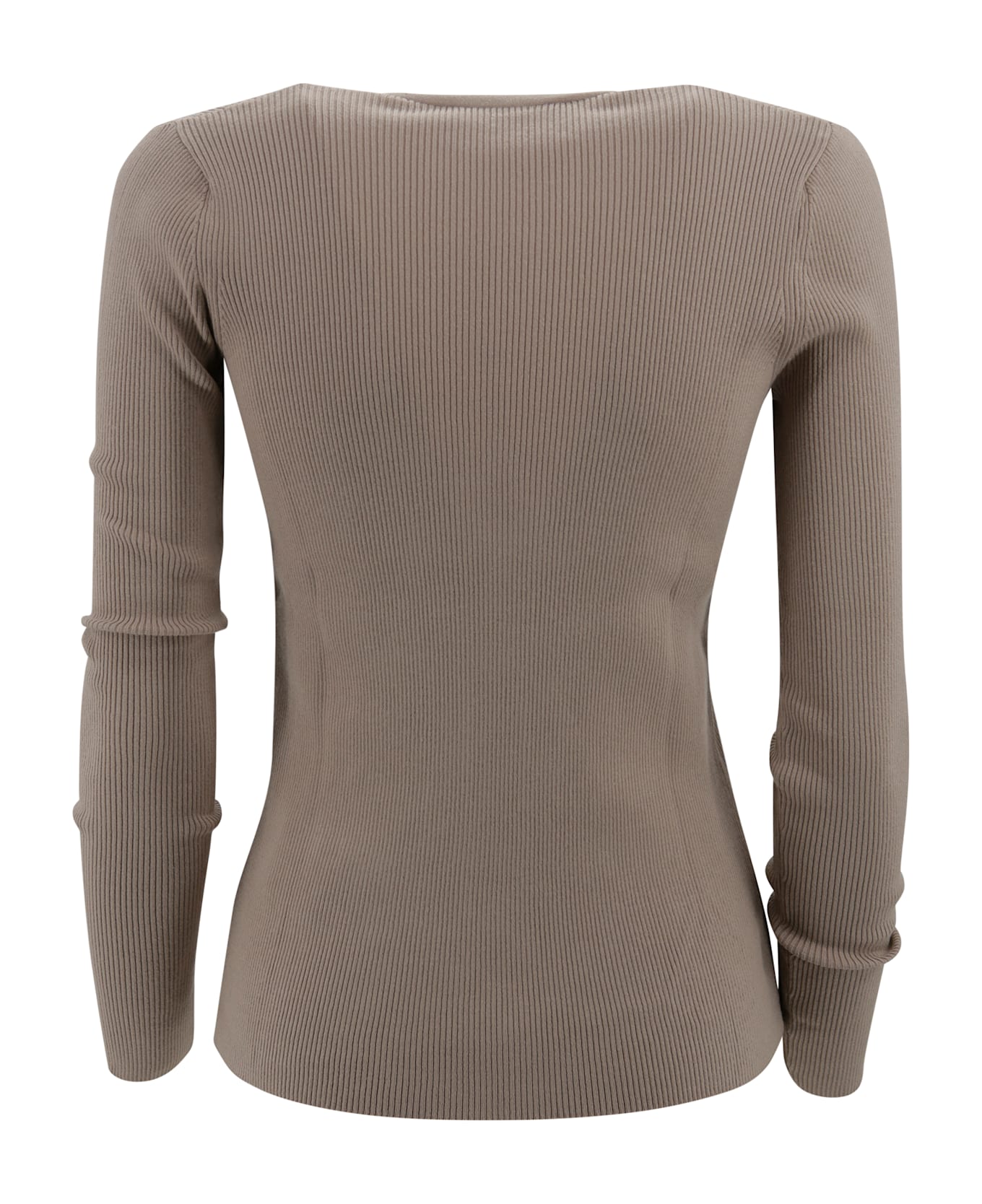 Weekend Max Mara Ribbed Cardigan - Brown