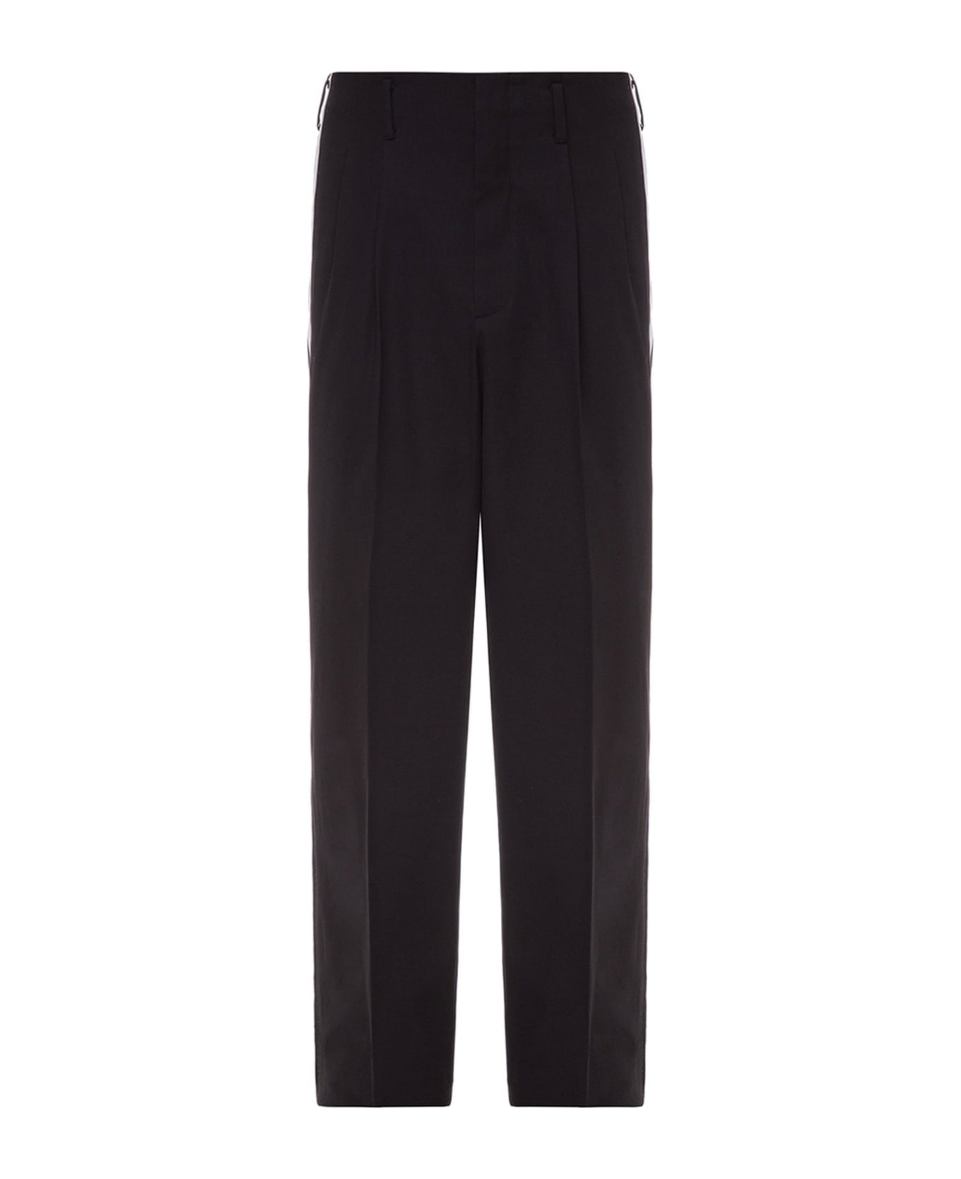 Dolce & Gabbana Side Stripe Pleat Trousers - Black ボトムス