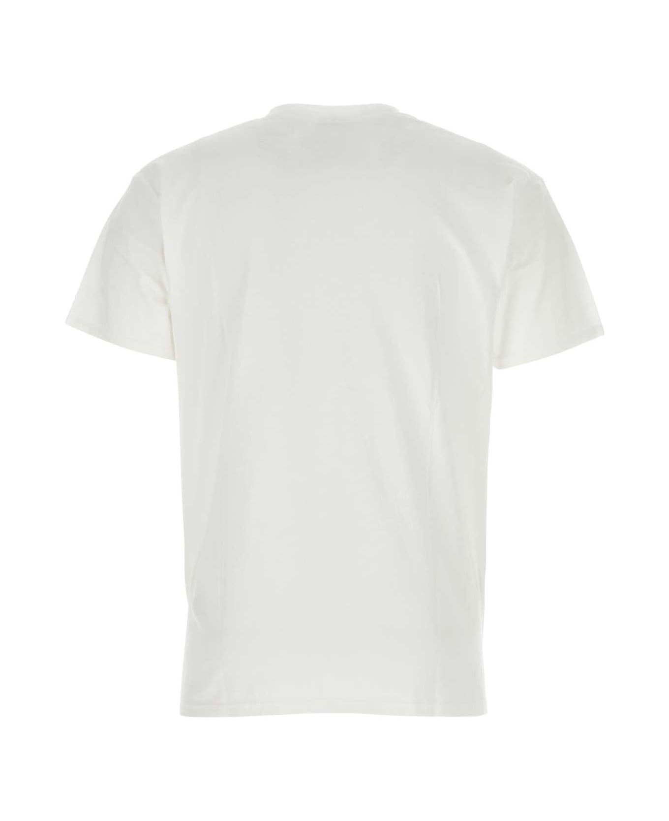 Wild Donkey White Cotton T-shirt - WD018