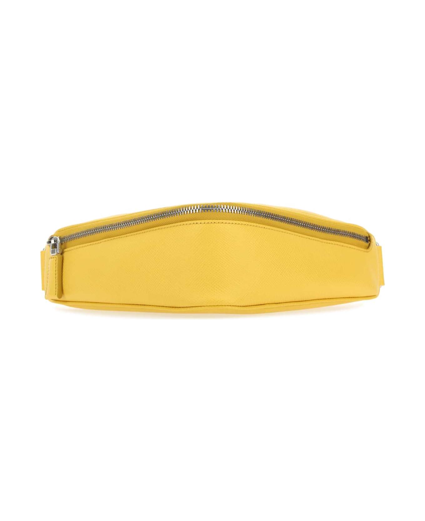 Prada Yellow Leather Belt Bag - F0377