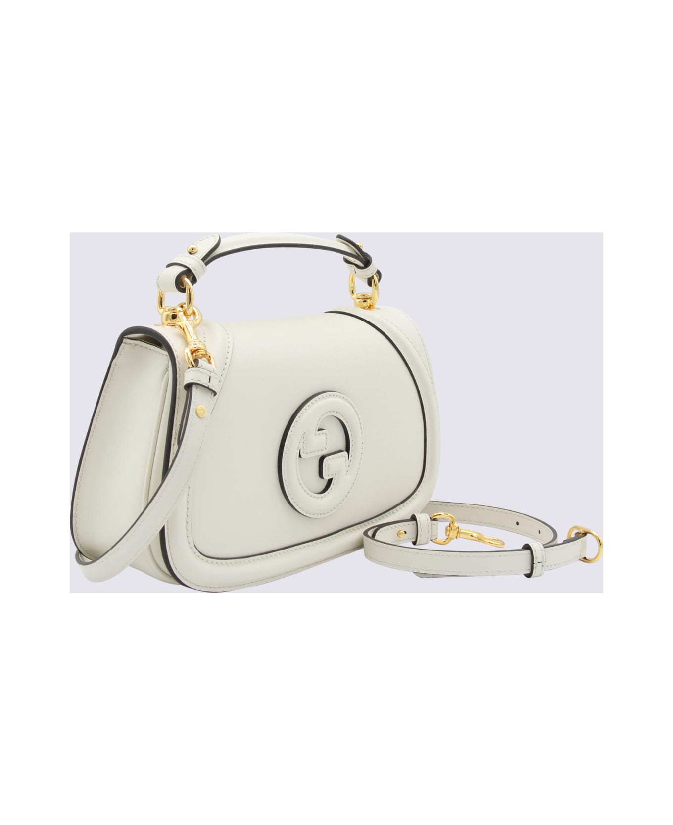 Gucci White Leather Blondie Medium Shoulder Bag