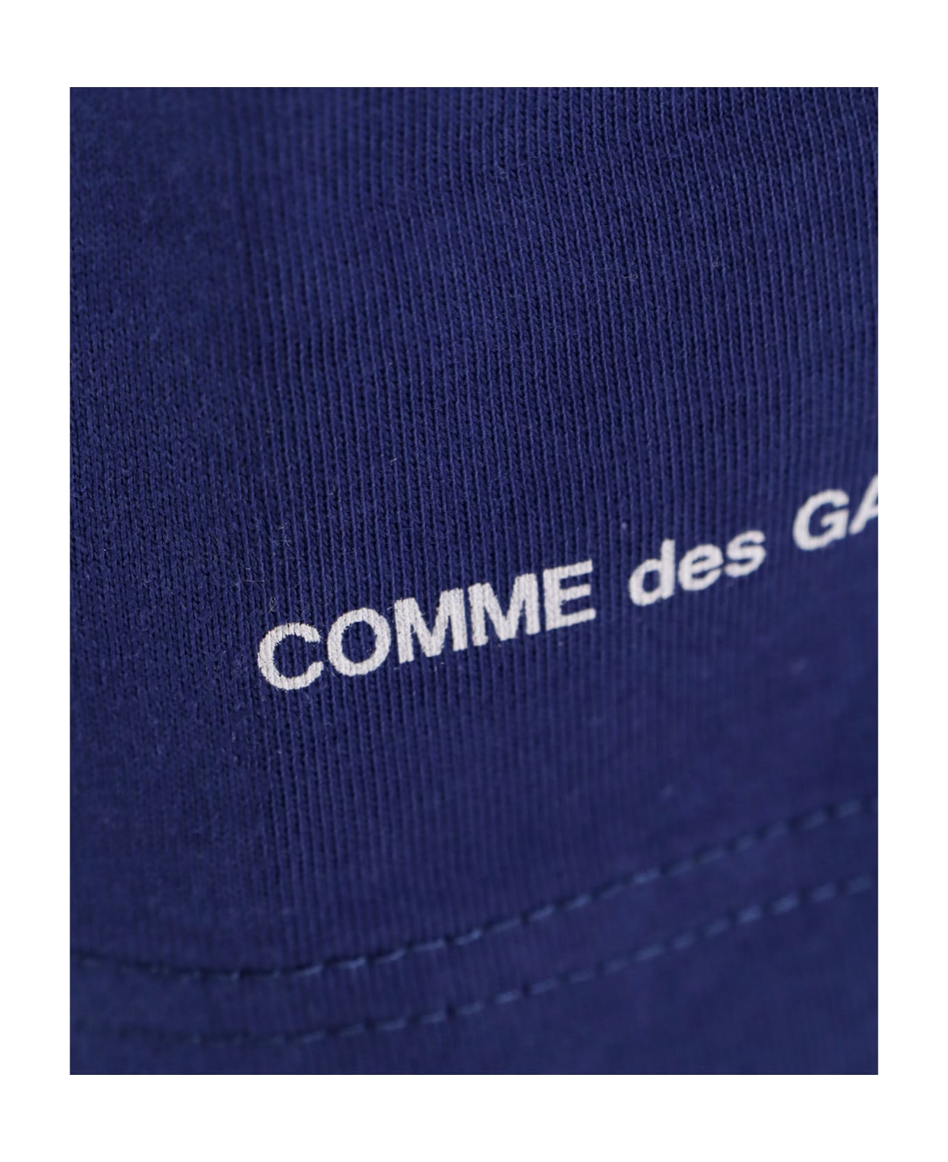 Comme des Garçons Logo Detail Round Neck T-shirt - Navy