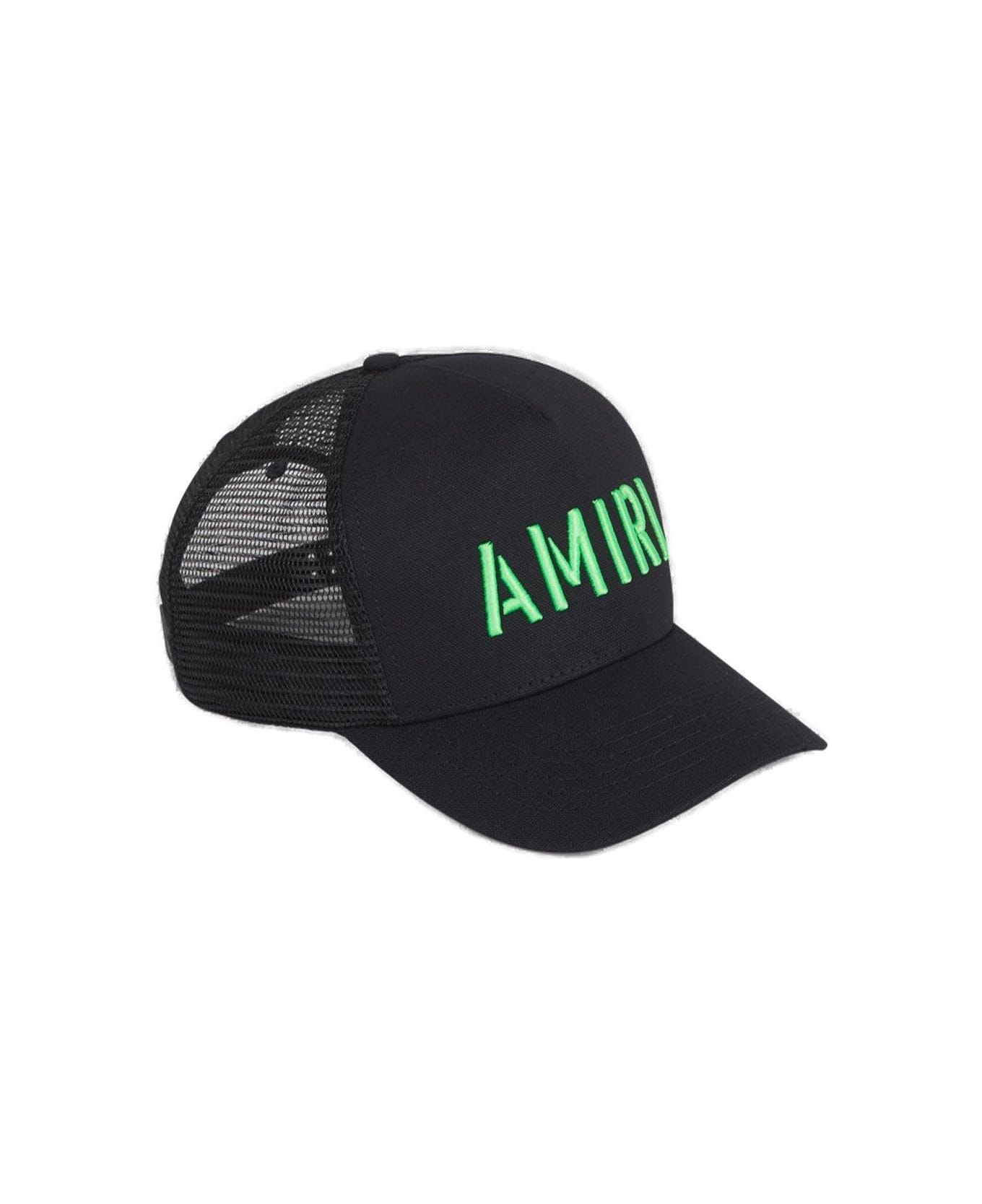 AMIRI Logo Embroidered Baseball Cap - Nero