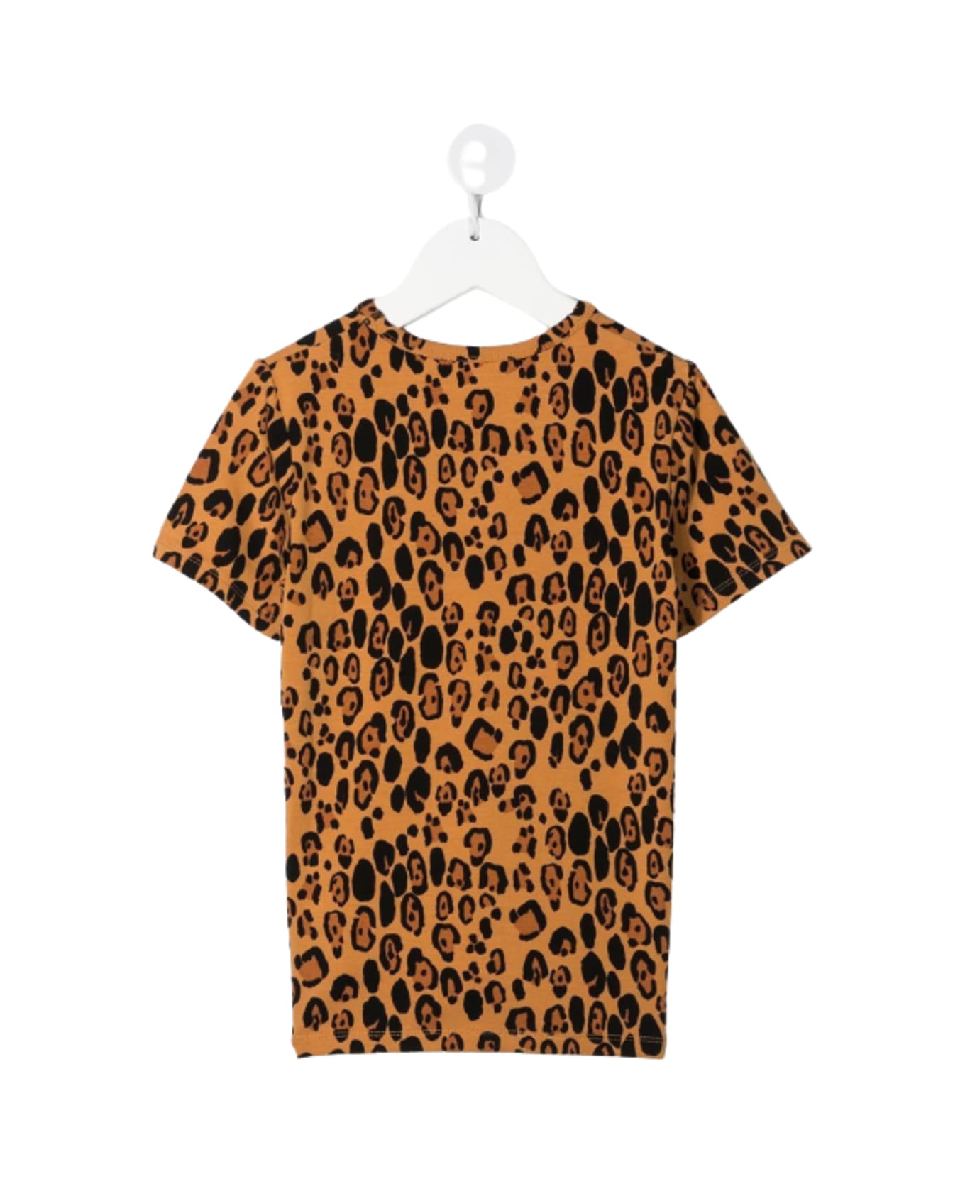 Mini Rodini Kids Girls's Lyocell Blend Leopard Printed T-shirt - Orange