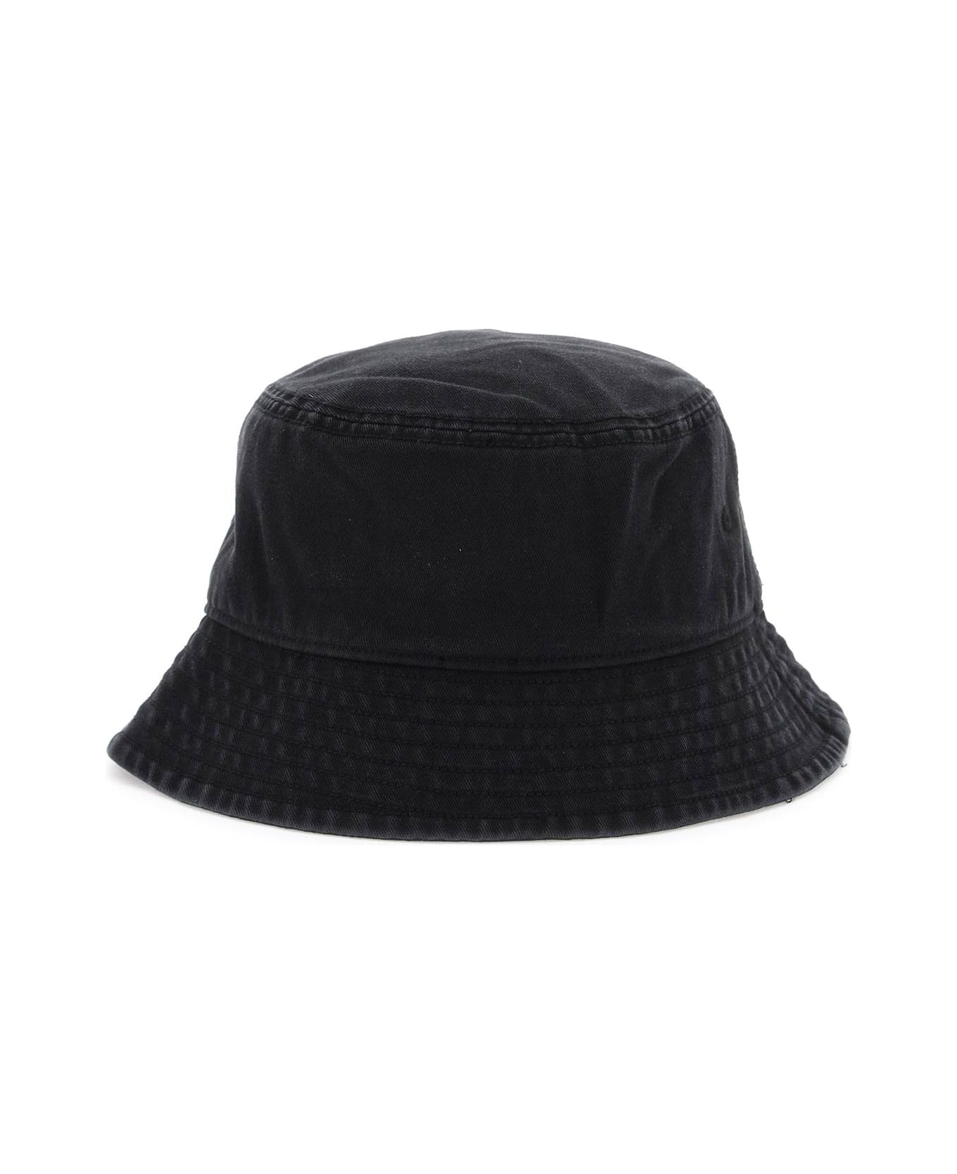 Y-3 Black Bucket Hat With Logo