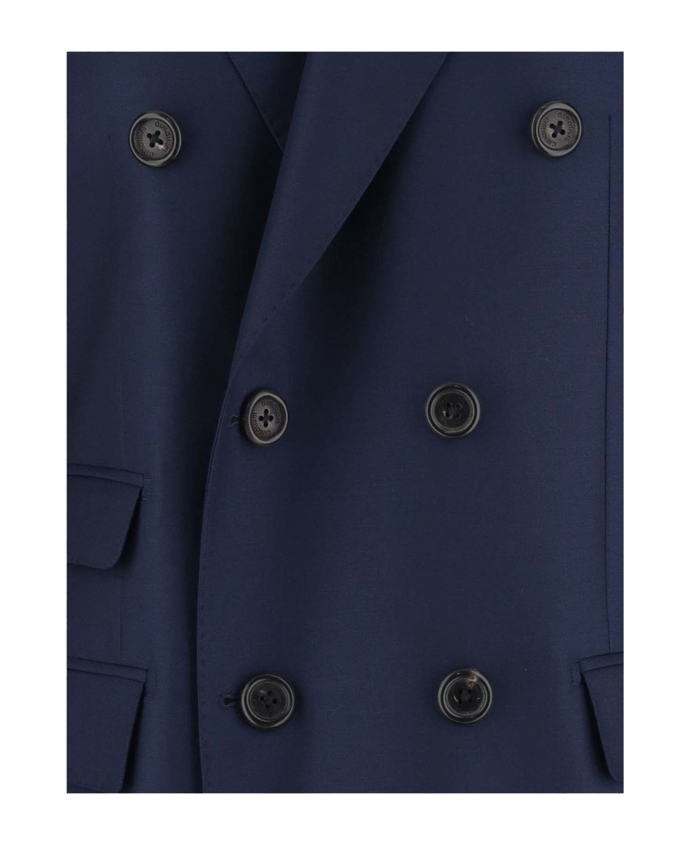 Armarium Double-breasted Wool Coat - Blue レインコート