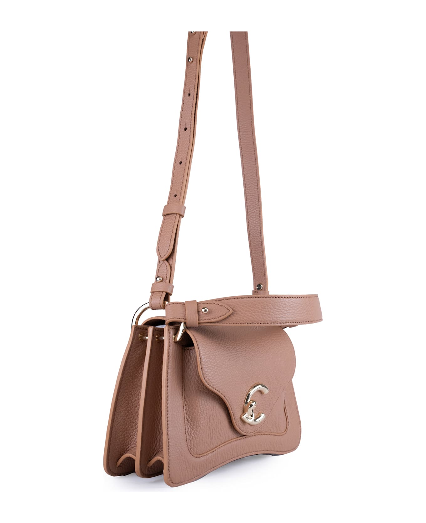 Coccinelle C-me Small Leather Handbag - SKIN