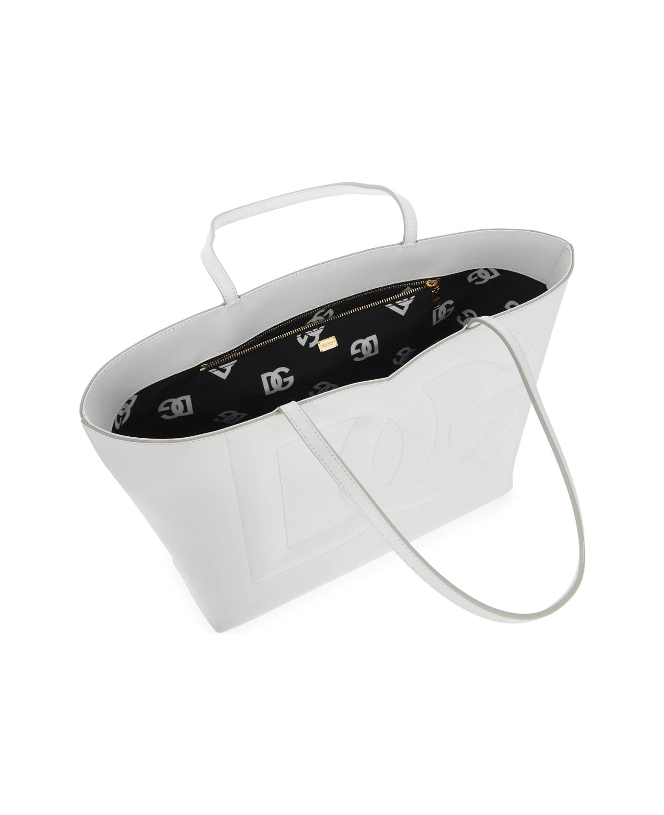 Dolce & Gabbana Dg Logo Tote Bag - BIANCO OTTICO (White)