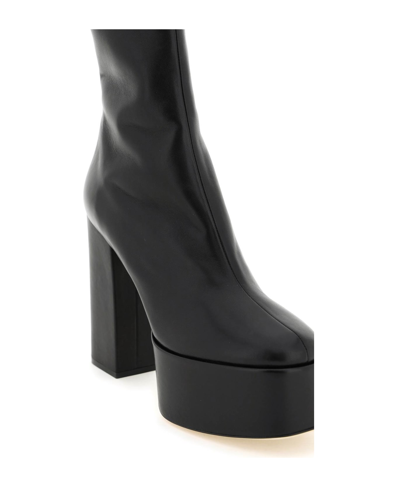 Paris Texas Nappa Leather 'lexy' Ankle Boots - Black Diamond