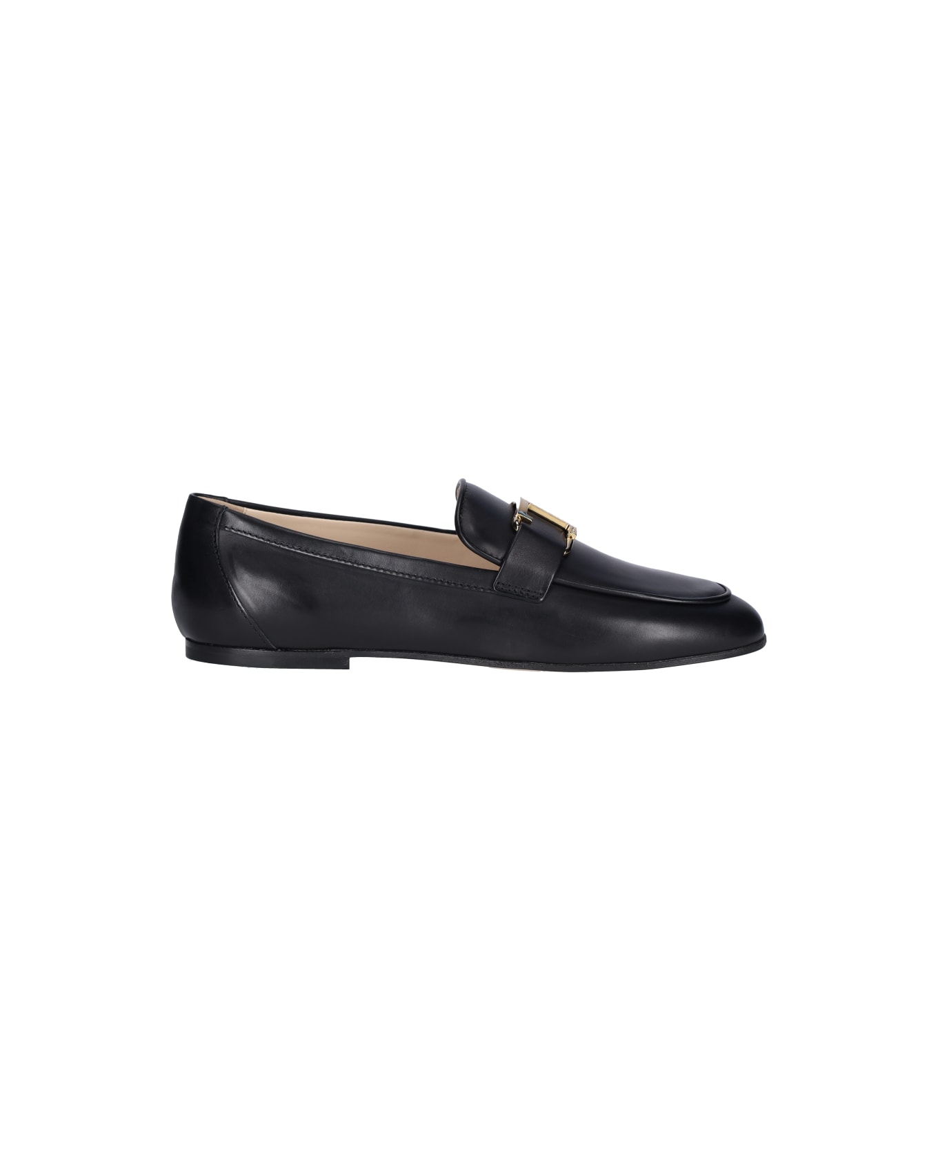 Tod's T Timeless Leather Loafer - Black