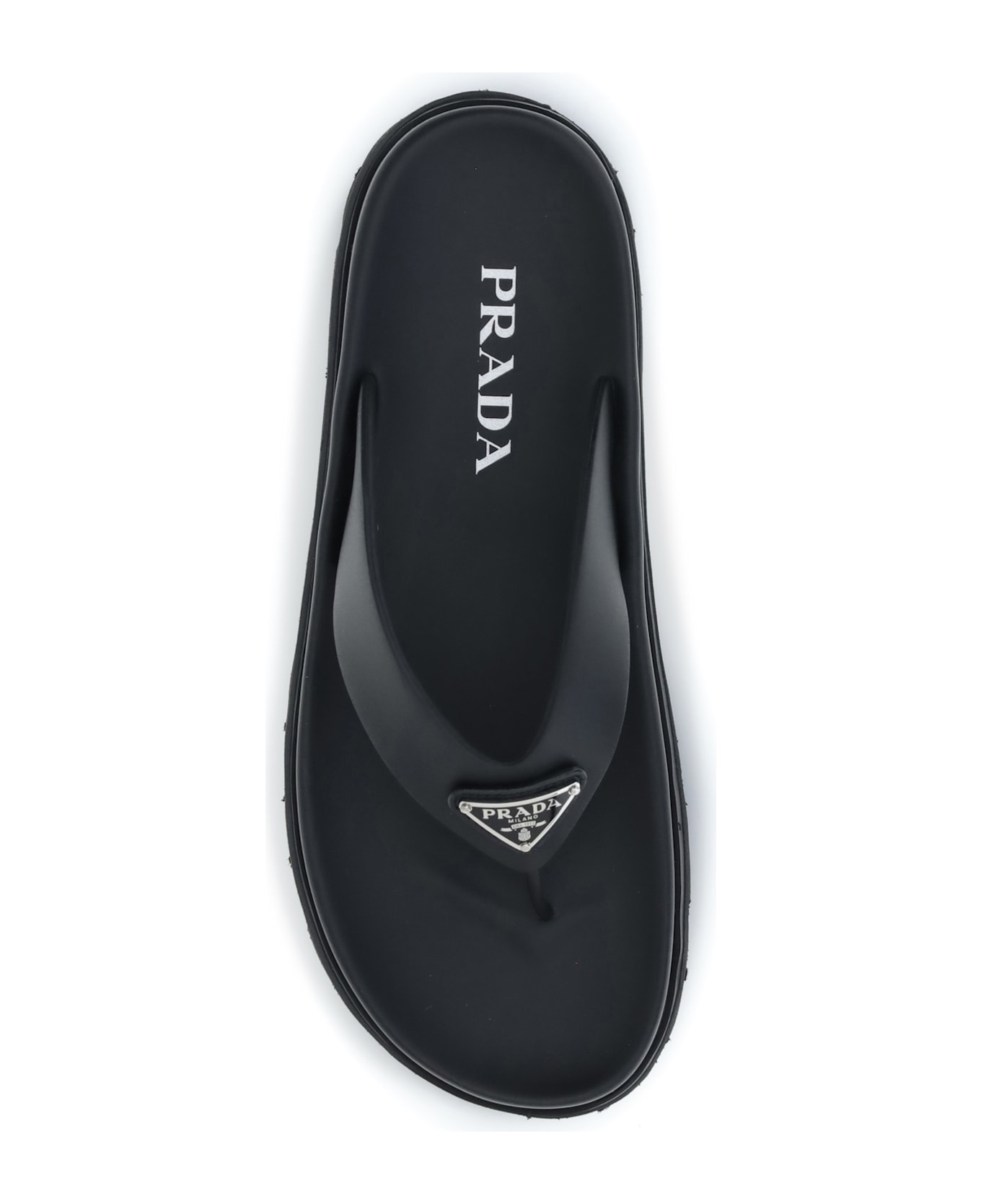 Prada Logo Flip-flops