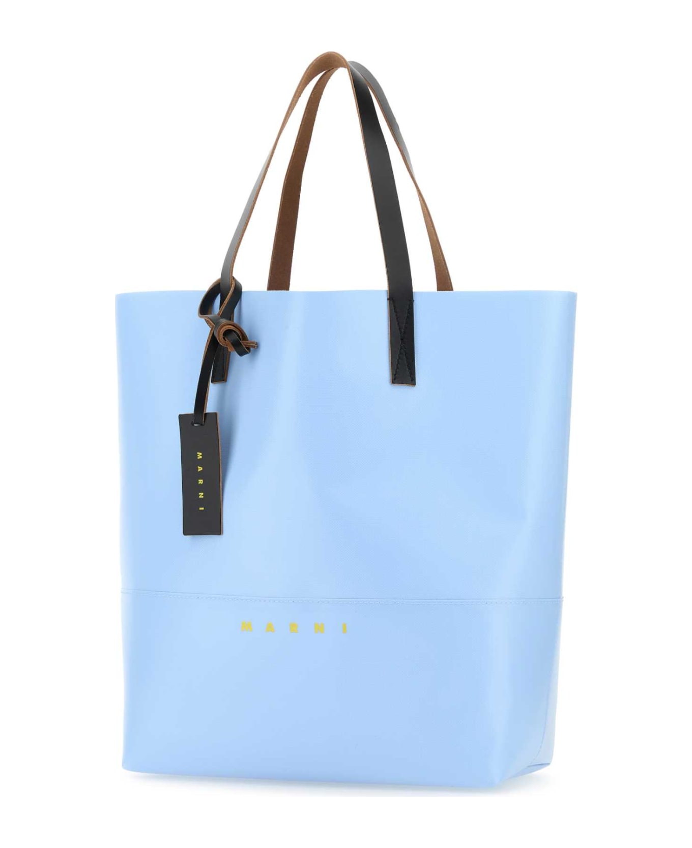Marni Light Blue Pvc Tribeca Shopping Bag - LIGHTBLUE