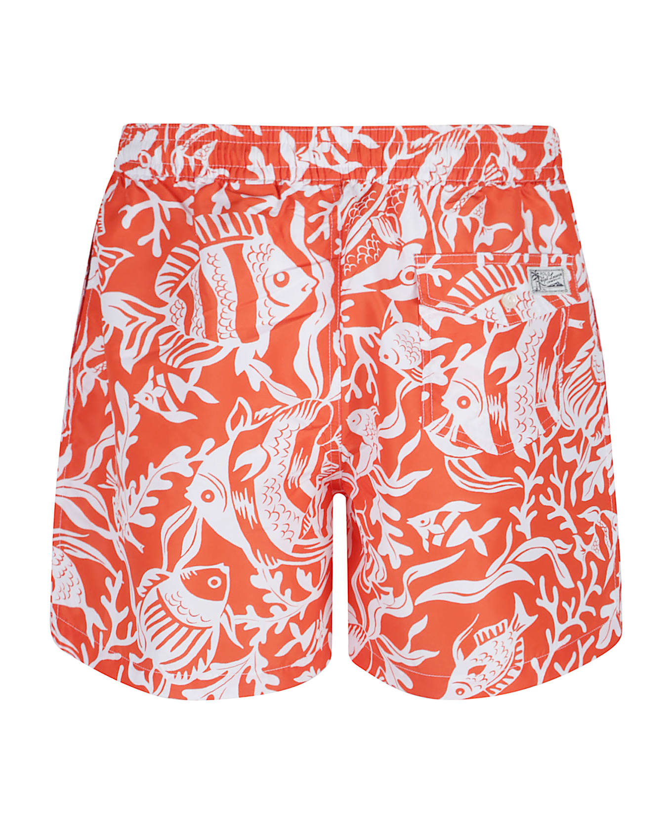 Polo Ralph Lauren Traveler Mid Swim Trunk - Fish Coral/orange