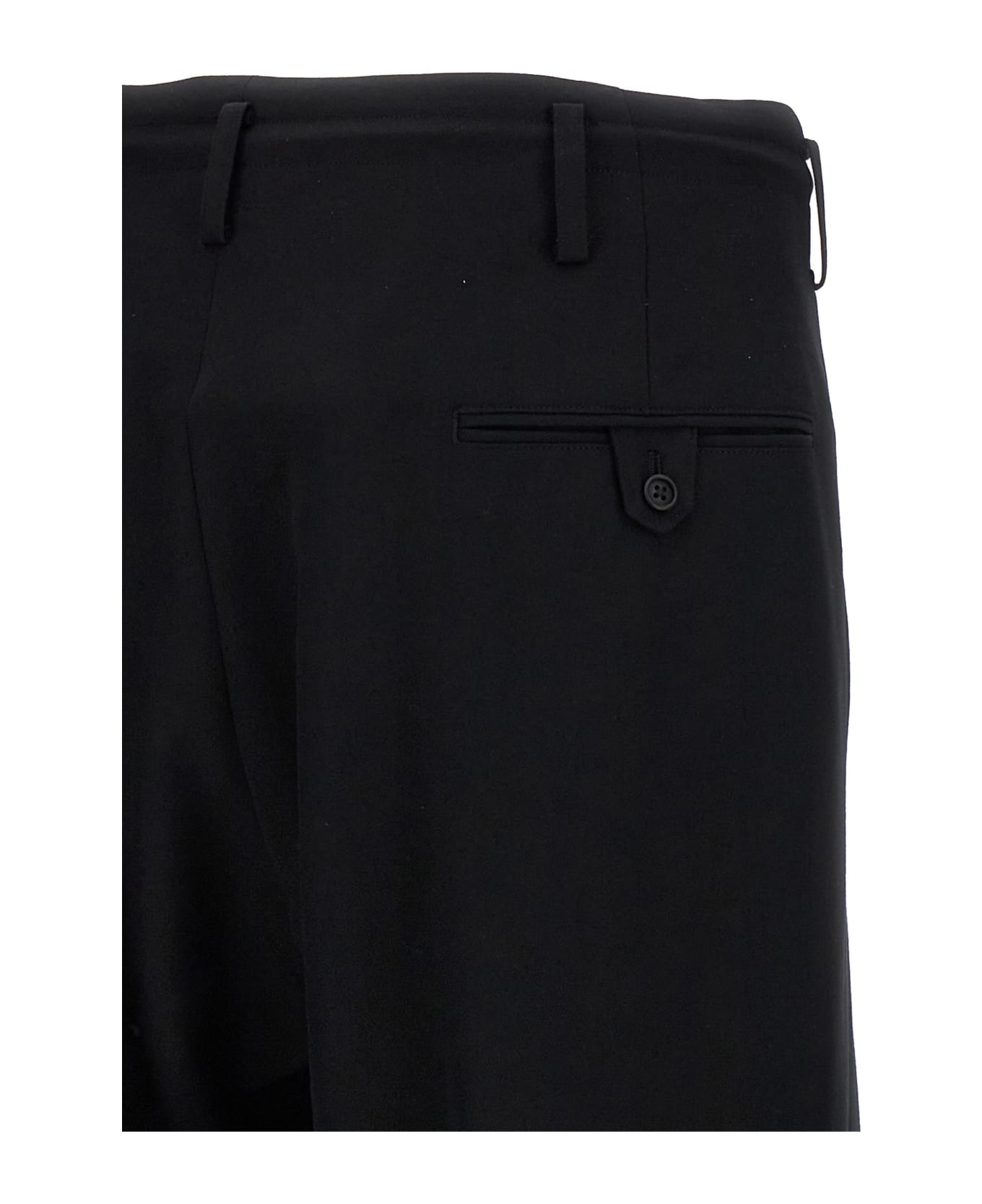 Yohji Yamamoto '2tuck Tab Gp' Pants - Black  