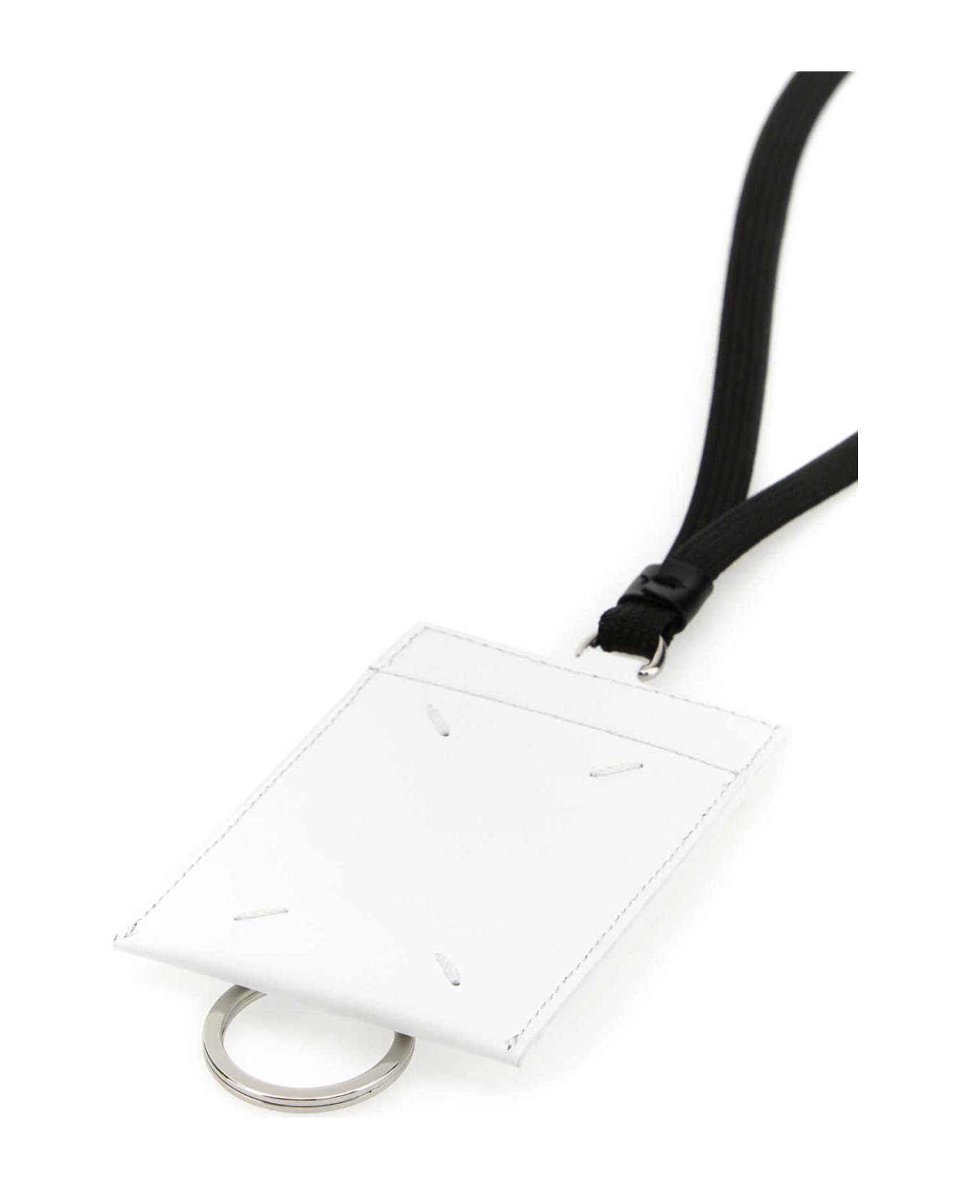 Maison Margiela White Leather Card Holder - WHITE 財布