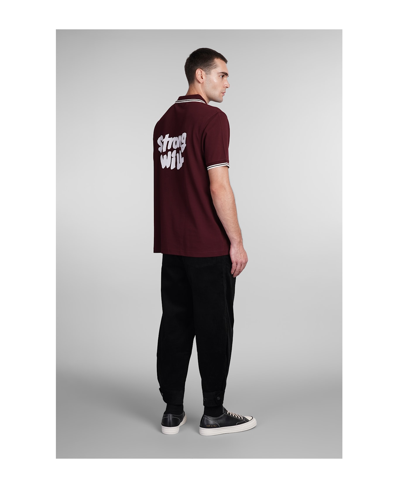 Comme des Garçons Shirt Polo In Bordeaux Cotton - bordeaux
