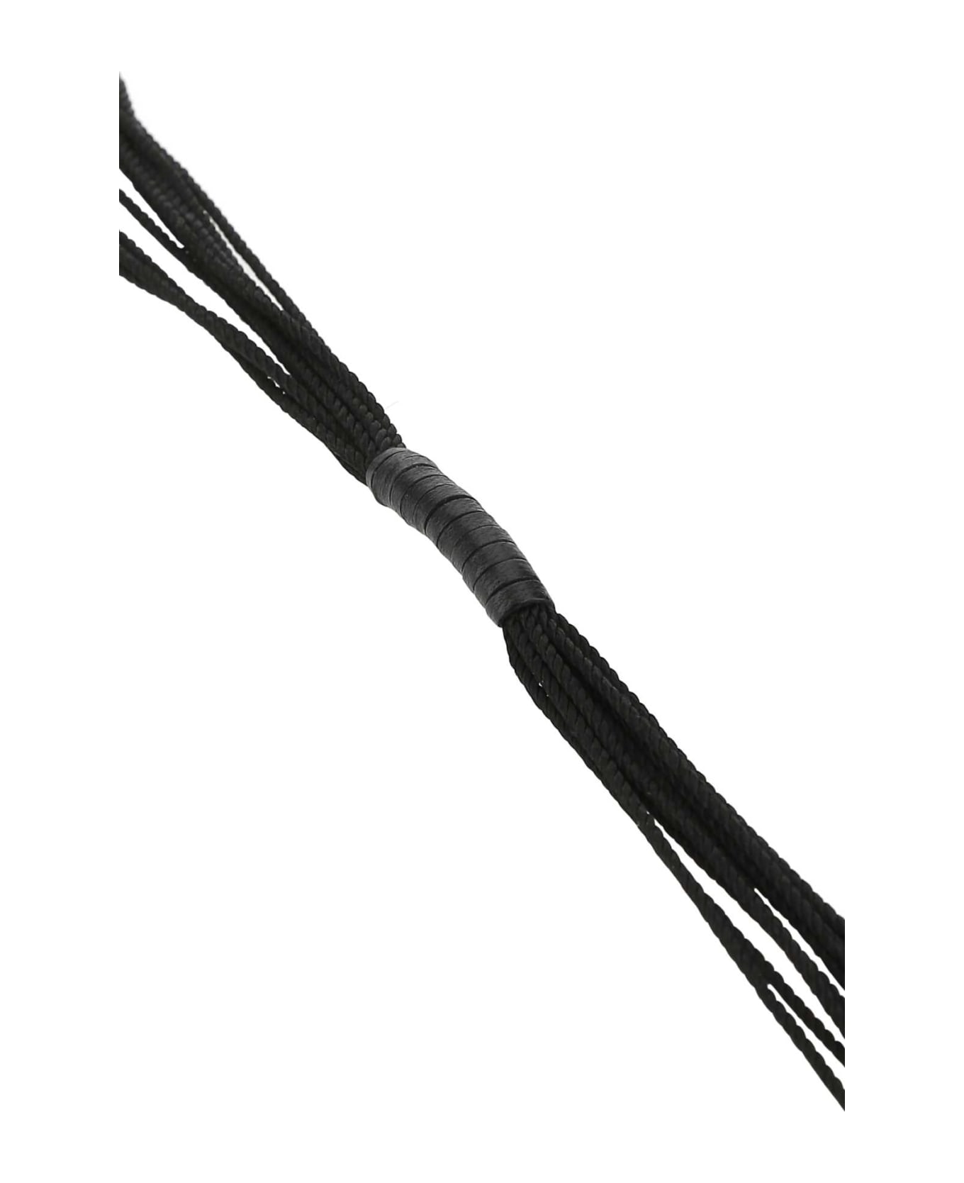Saint Laurent Black Fabric Bracelet - 1000