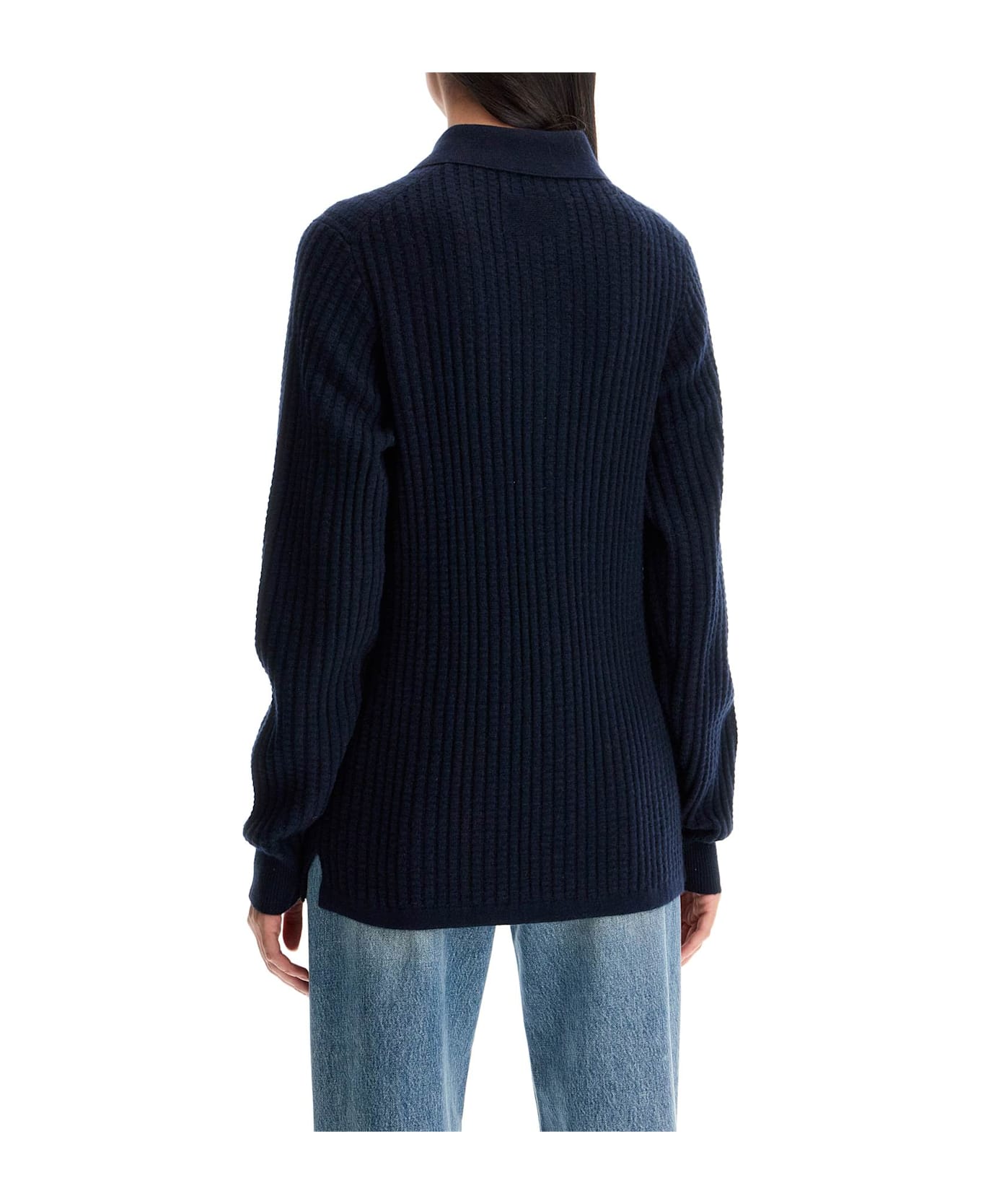 Guest in Residence Polo-inspired Pullover - MIDNIGHT (Blue)