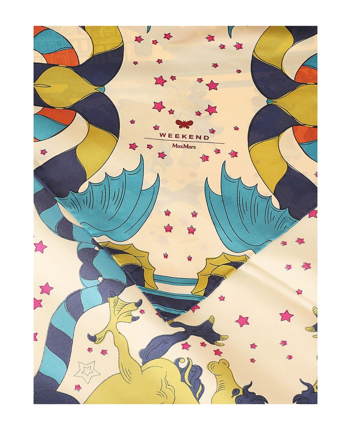 Weekend Max Mara All-over Printed Scarf - GREY スカーフ＆ストール