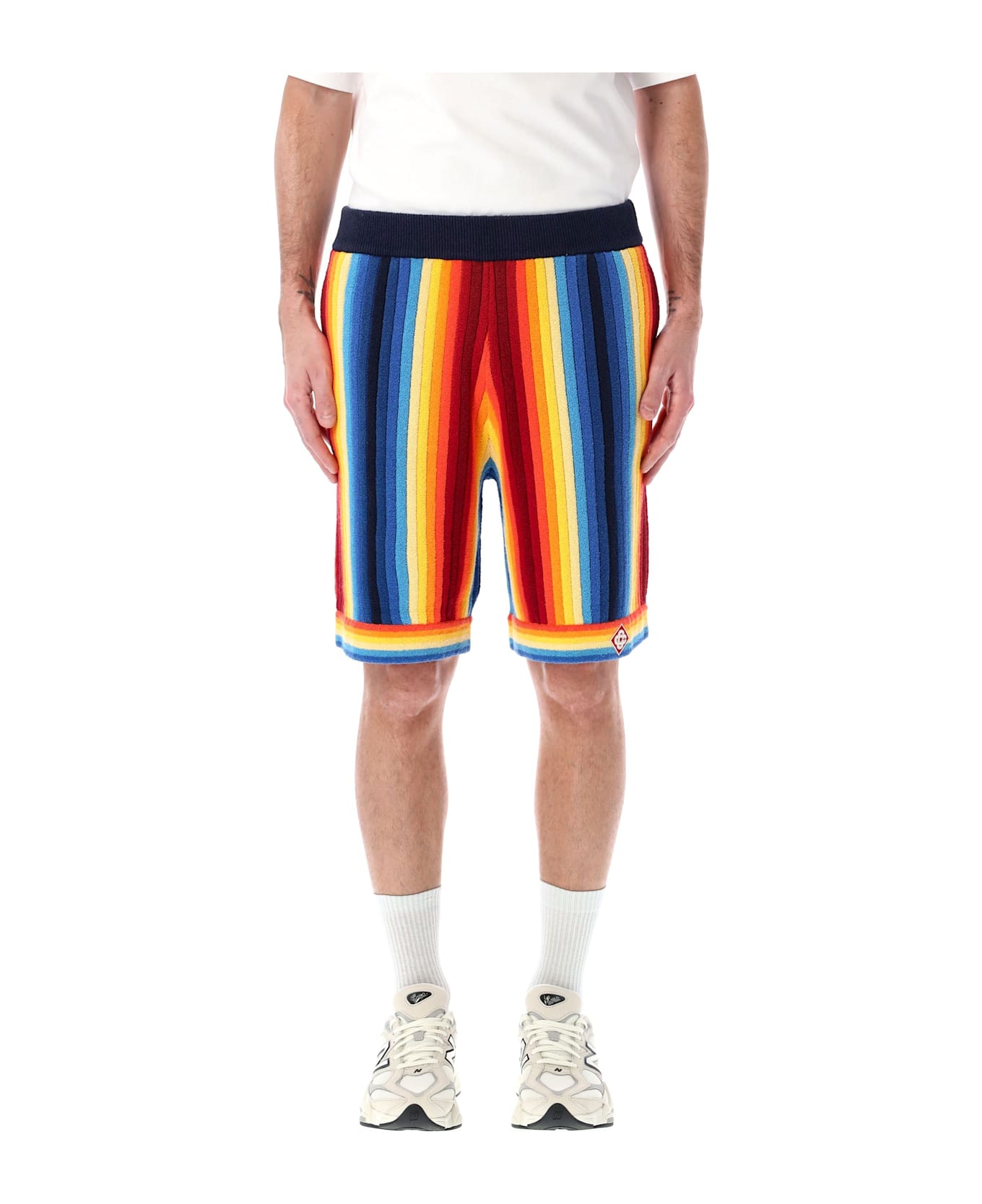 Casablanca Gradient Towelling Effect Shorts - MULTICOLOR