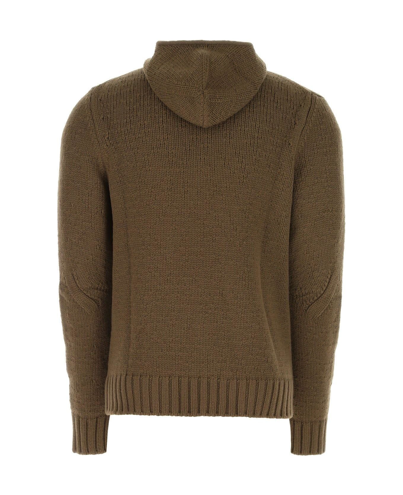 Bottega Veneta Mud Wool Blend Sweater - BEIGE