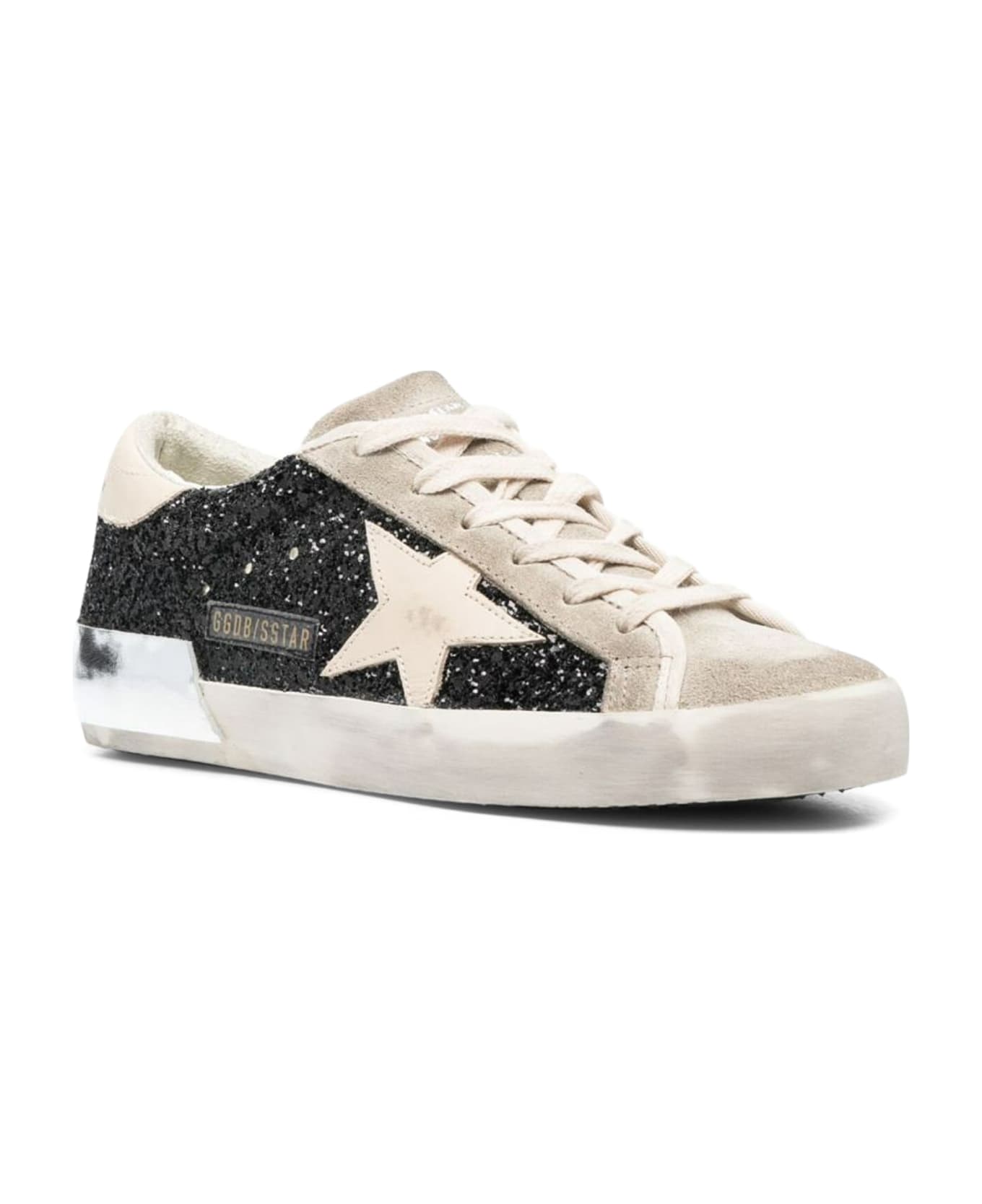 Golden Goose Super-star Sneakers - Black/taupe/butter cream