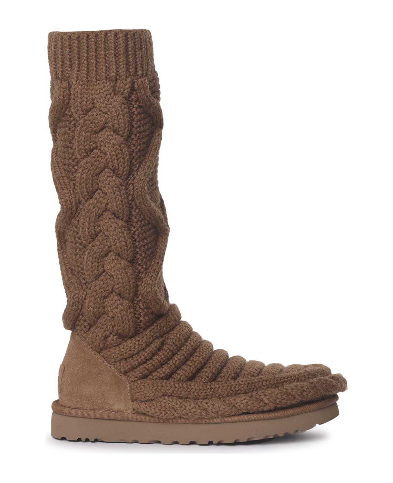 UGG Classic Tall Chunky Knit Boots - Chestnut