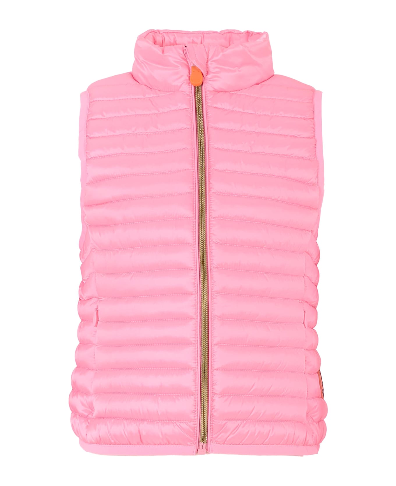 Save the Duck Pink Ava Vest For Girl With Logo - Pink