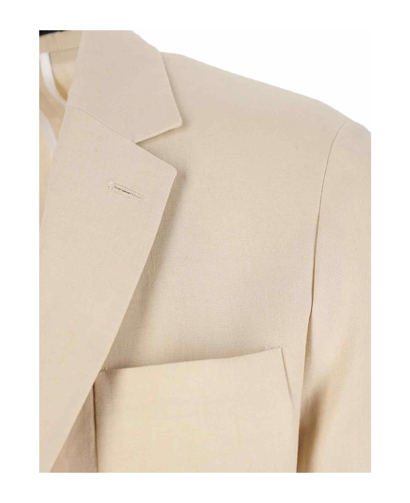 Paul Smith Single-breasted Linen Blazer - Beige