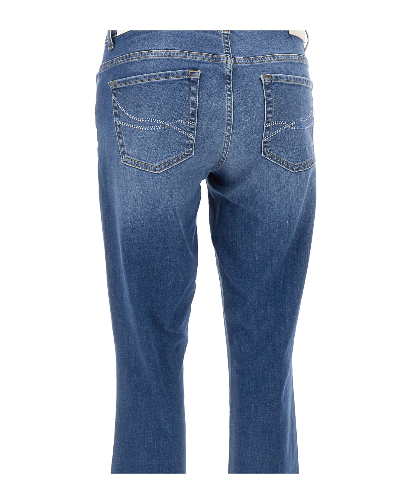 Liu-Jo 'monroe' Cotton Jeans - Blu Denim