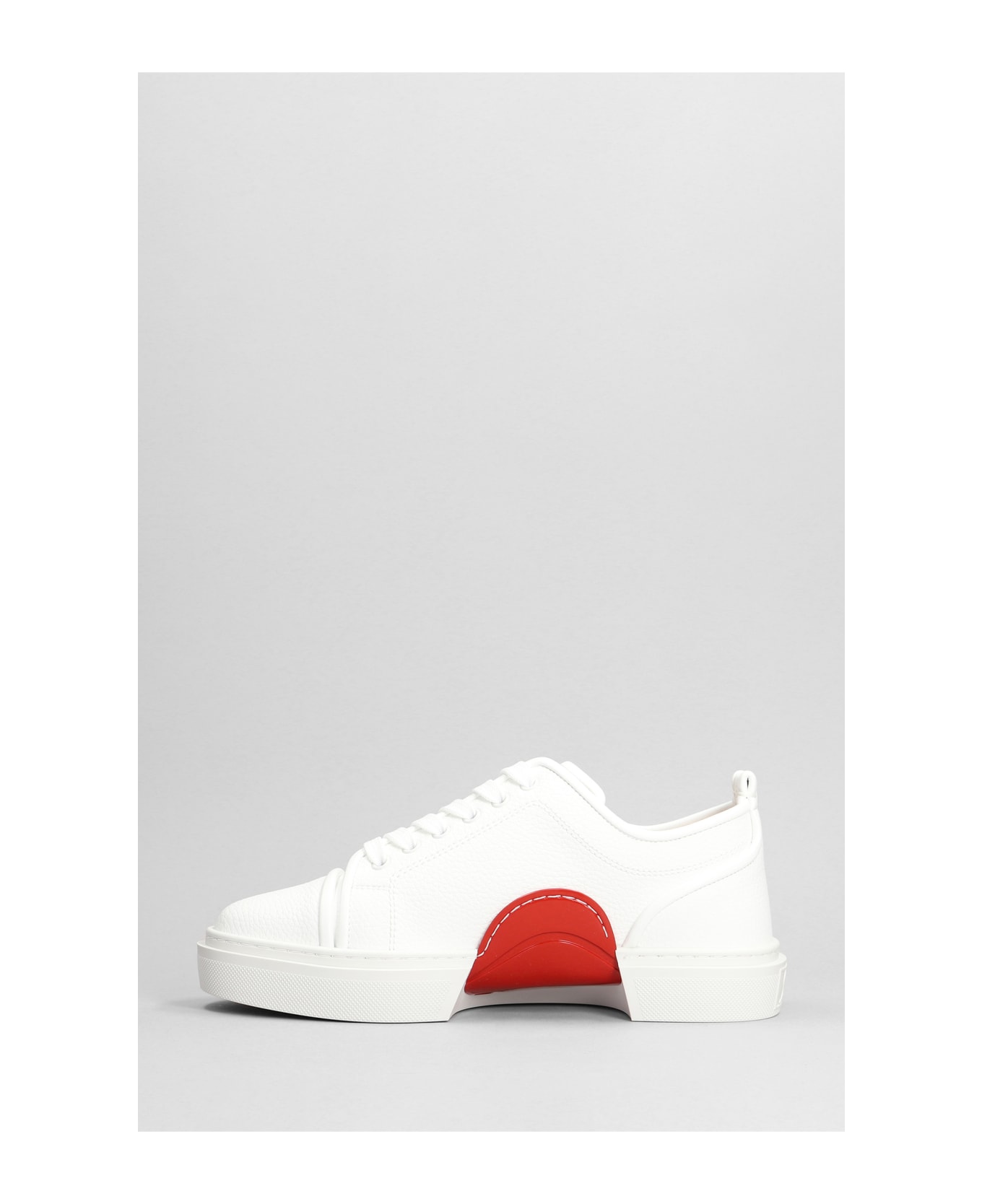 Christian Louboutin Adolon Junior Sneakers In White Leather - white スニーカー