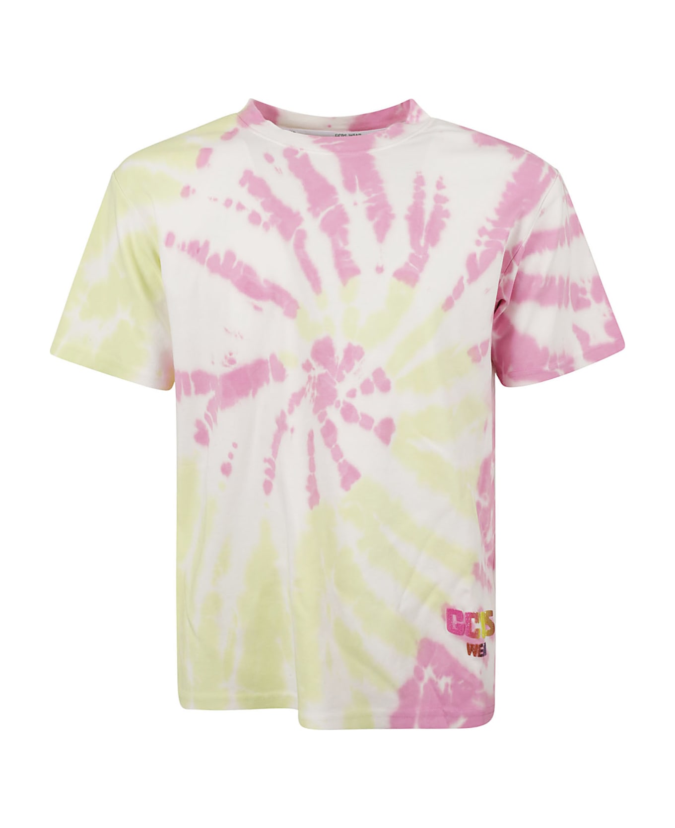 GCDS Tie-dye Regular Logo T-shirt - Mix