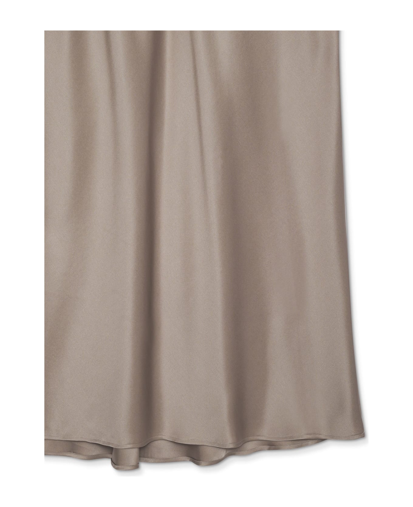 Anine Bing Bar Silk Maxi Skirt - Taupe