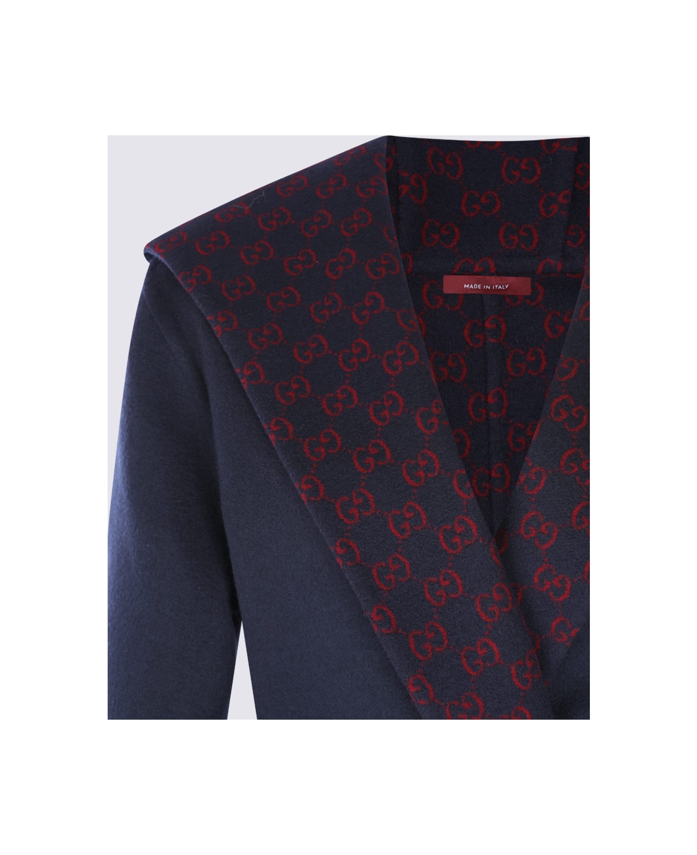 Gucci Blue Wool Coat