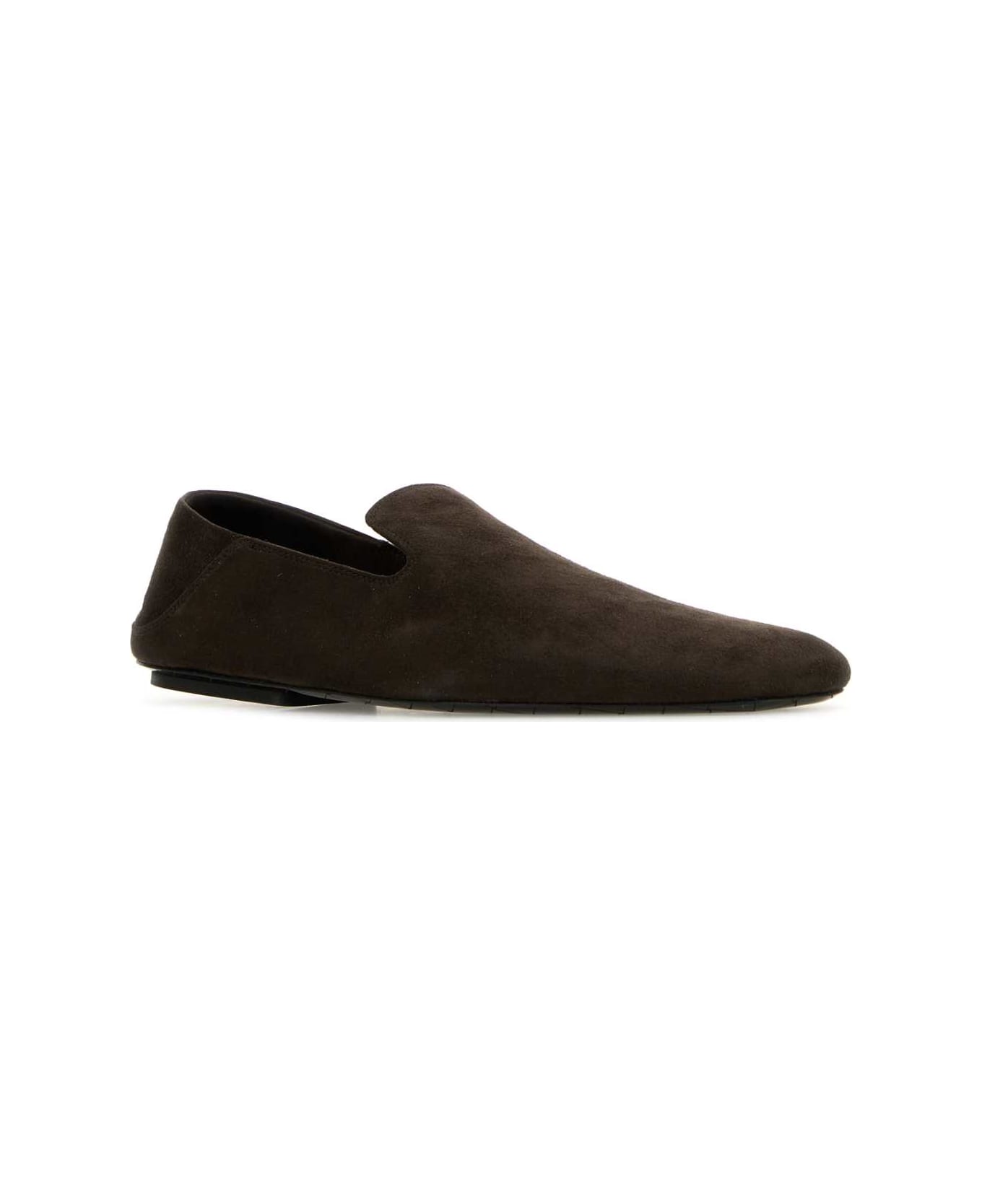 Bottega Veneta Dark Brown Suede Adamo Slippers - FONDANT