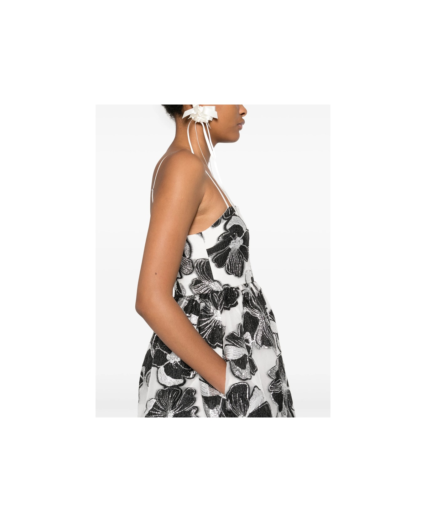 Stine Goya Dress - WHITE/BLACK