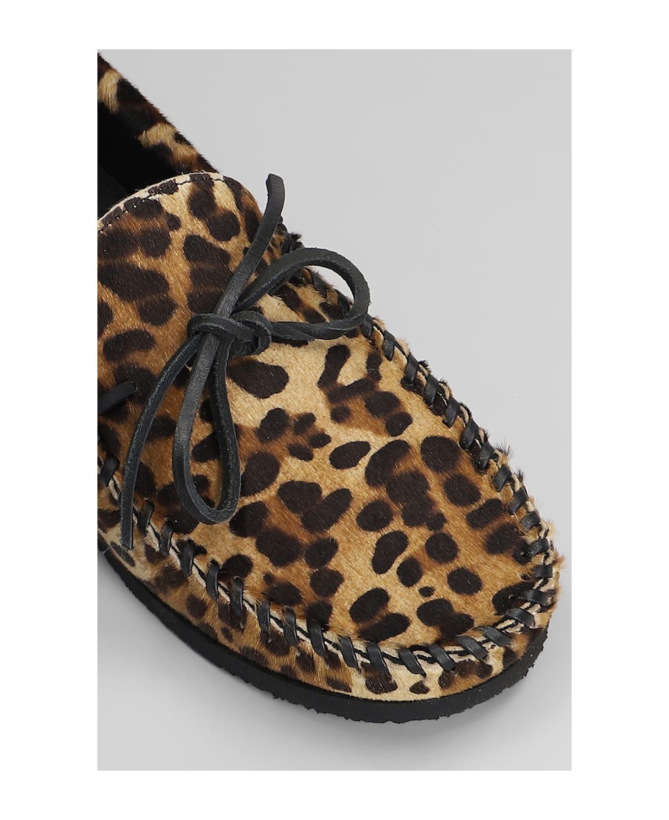Isabel Marant Fitza Loafers In Animalier Pony Skin - Animalier
