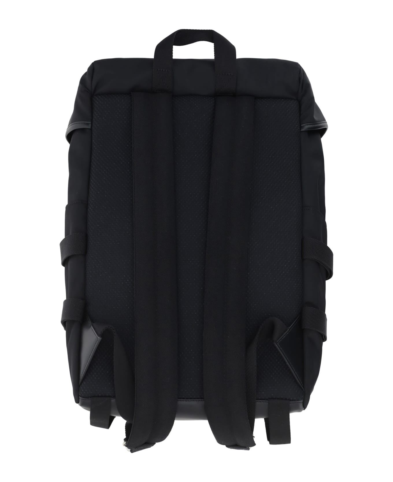 Off-White Nylon Backpack With Logo - black