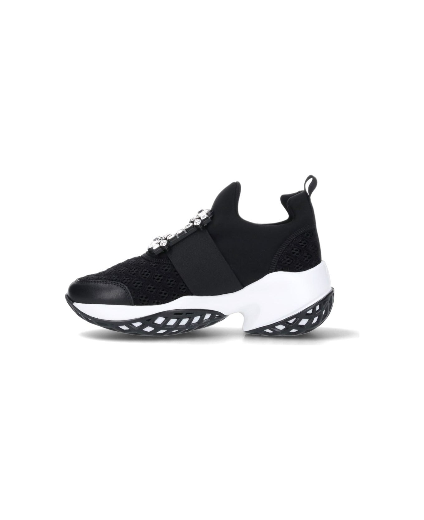 Roger Vivier 'viv' Run' Sneakers - Black