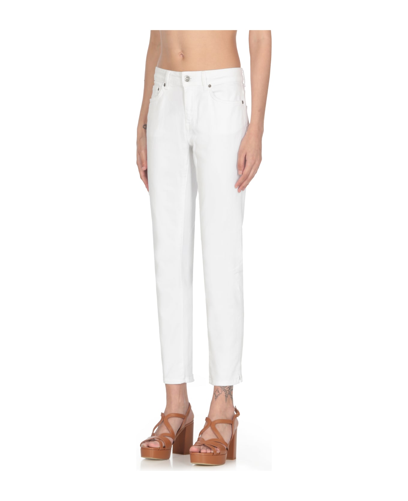 Dondup Rose Trousers - White