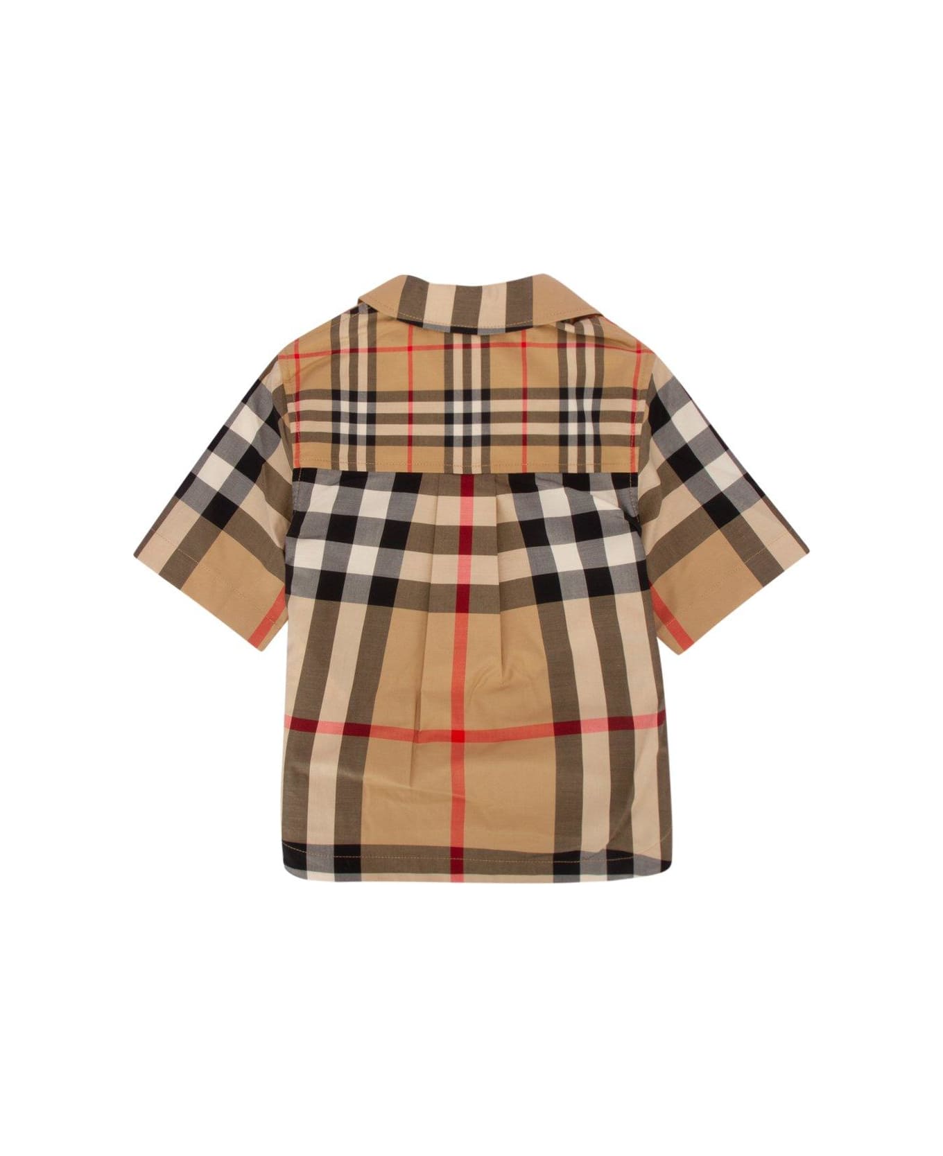 Burberry Checked Short-sleeved Shirt - Archive beige ip chk