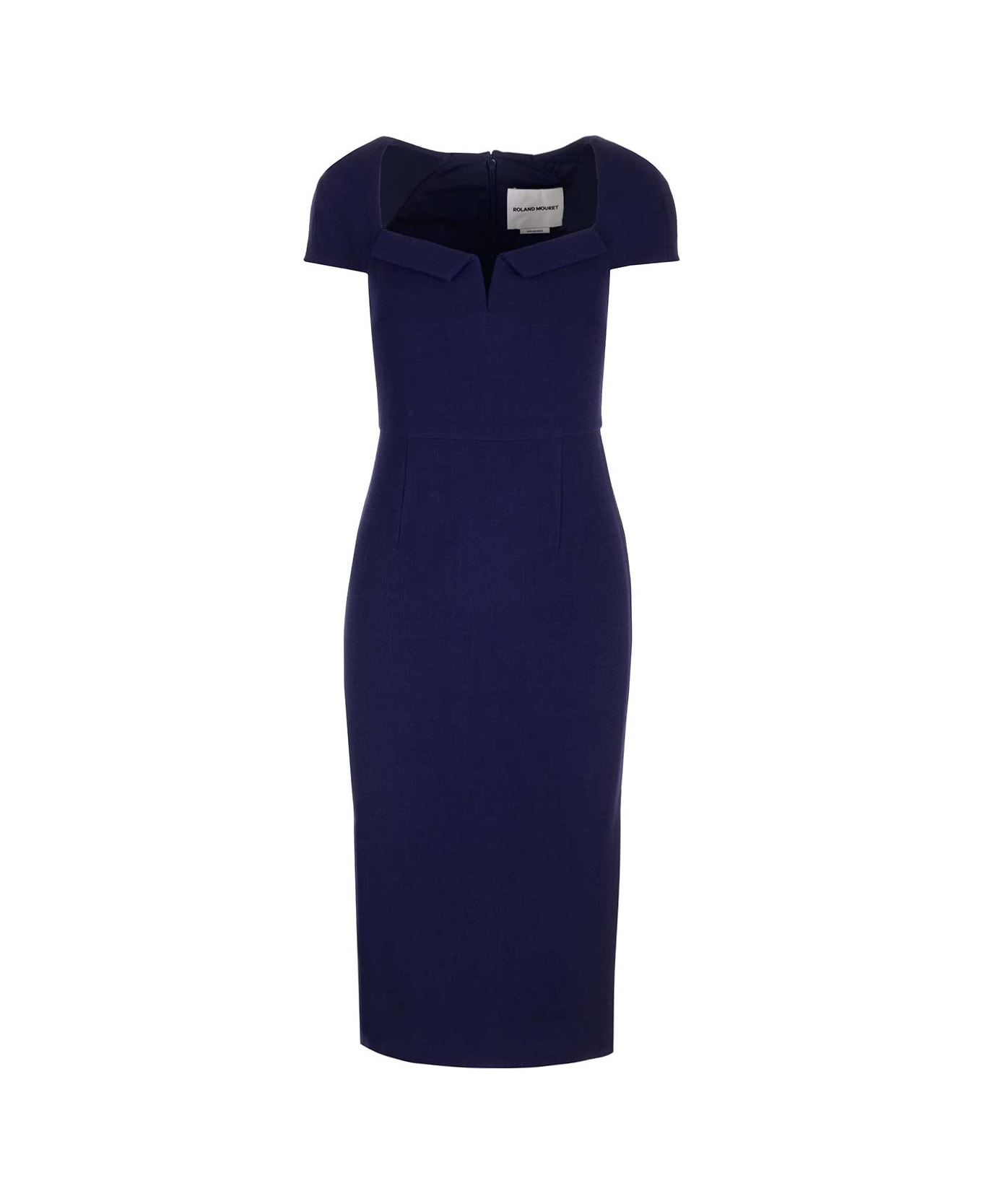 Roland Mouret Wool Cady Midi Dress - Blue