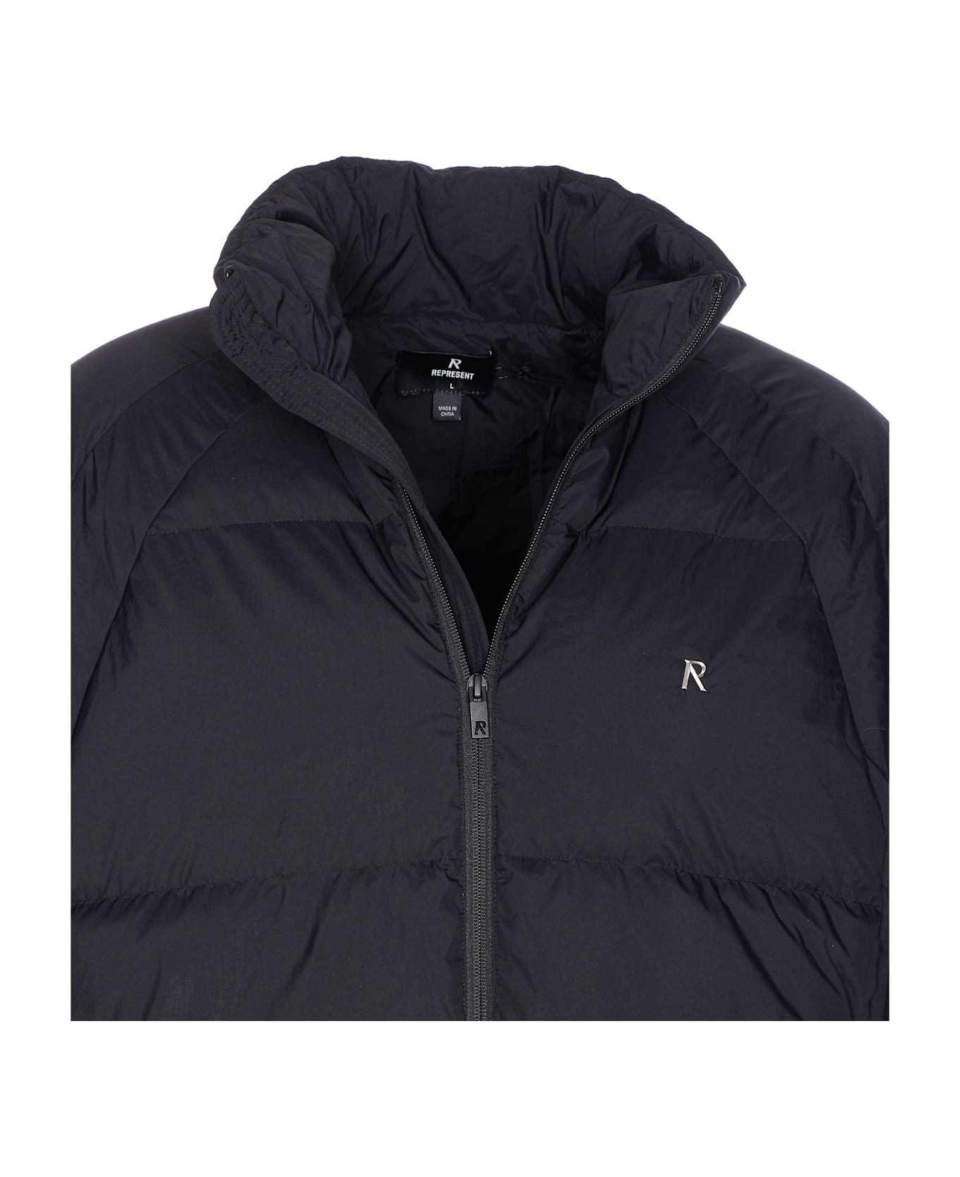 REPRESENT Funnel Down Jacket - Black