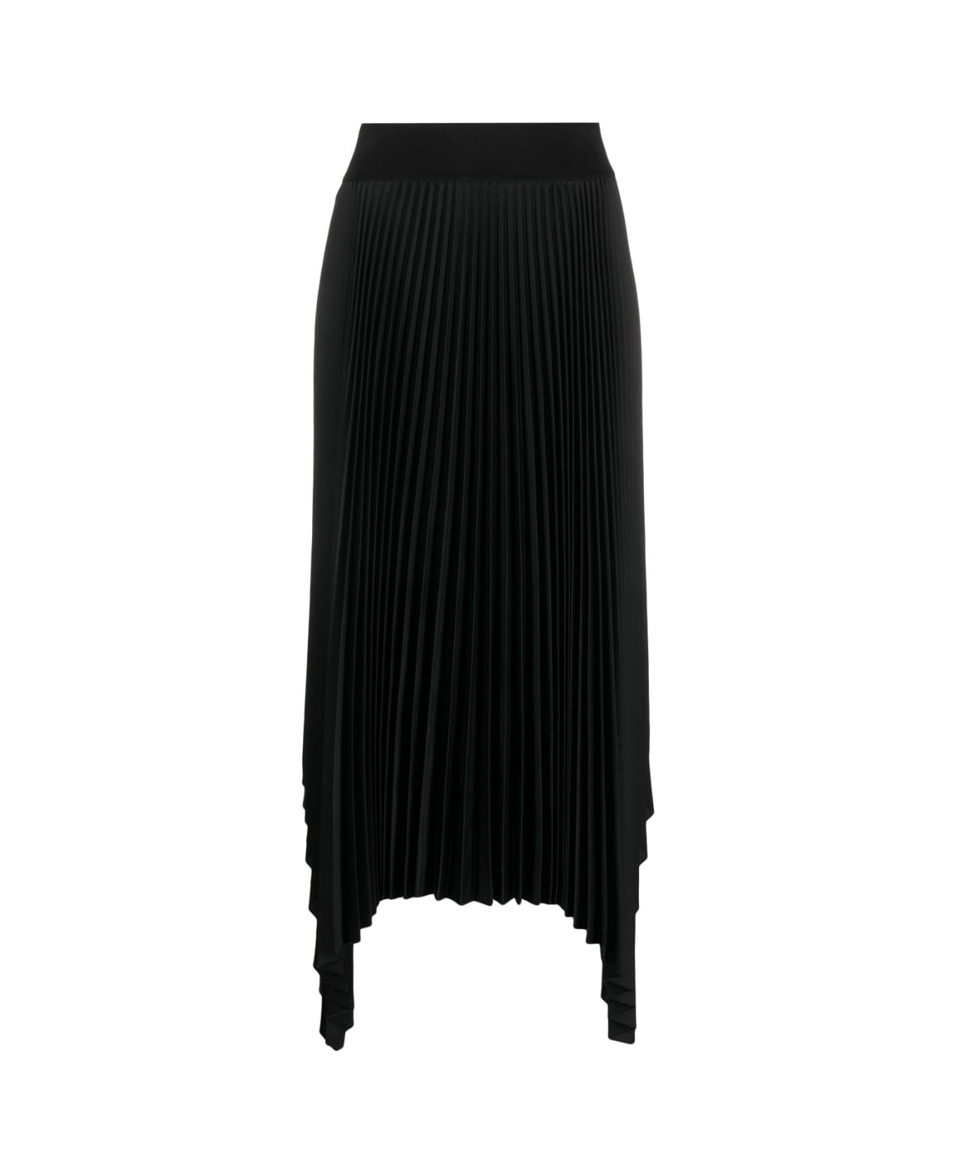 Joseph Ade Skirt Knit Weave Plisse - Black スカート