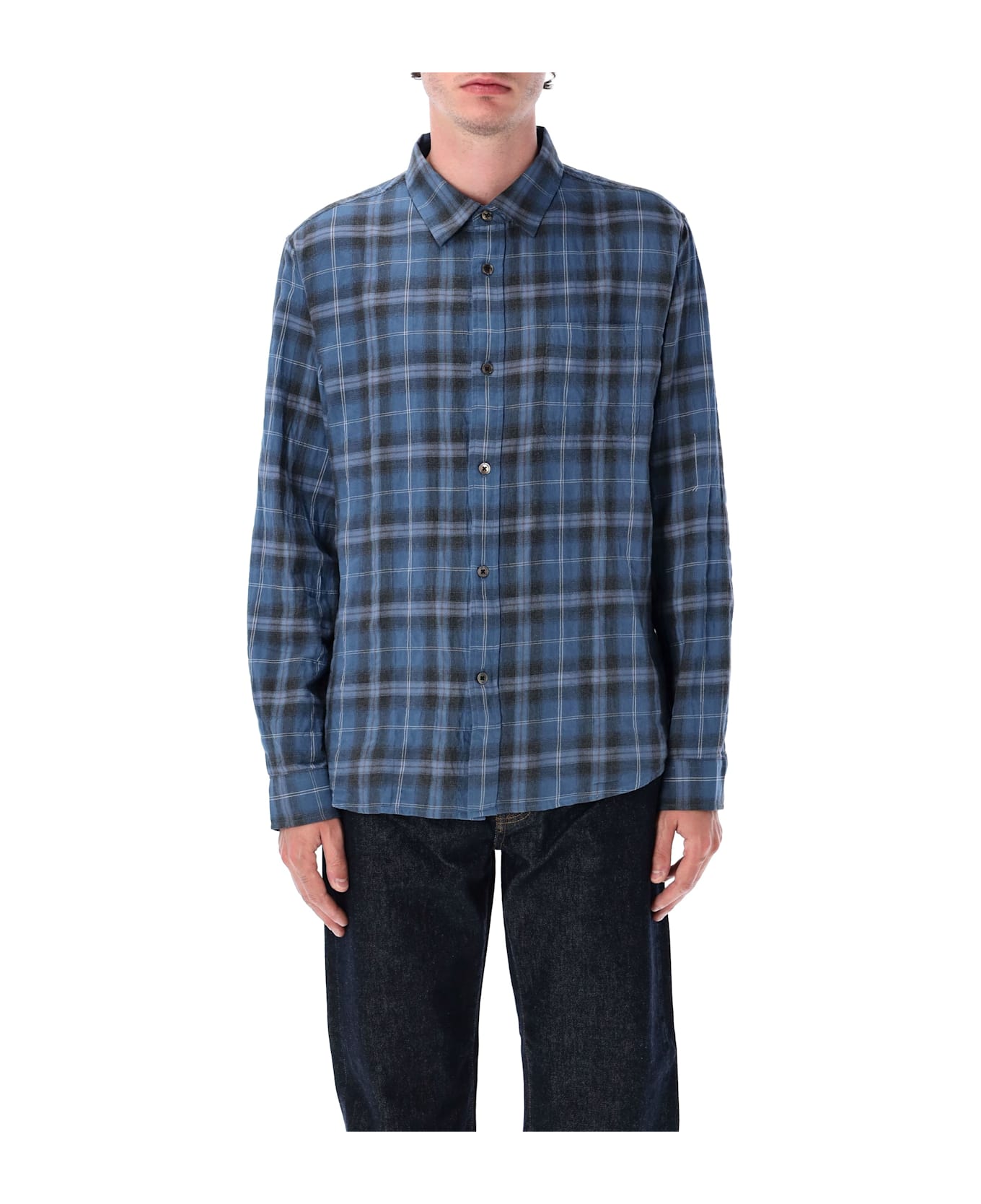 Stussy Beach Plaid Shirt - BLUE