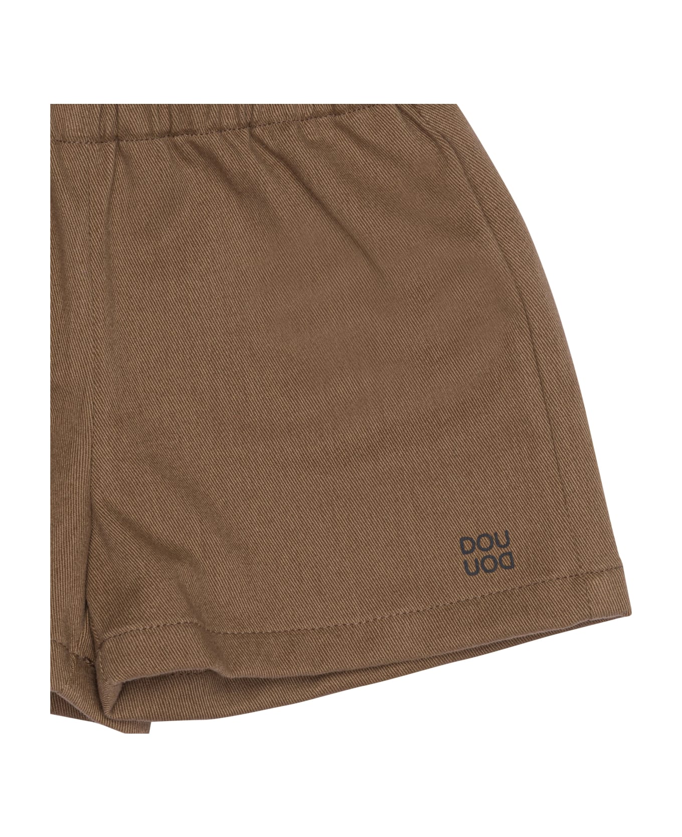 Douuod Shorts With Print - Brown