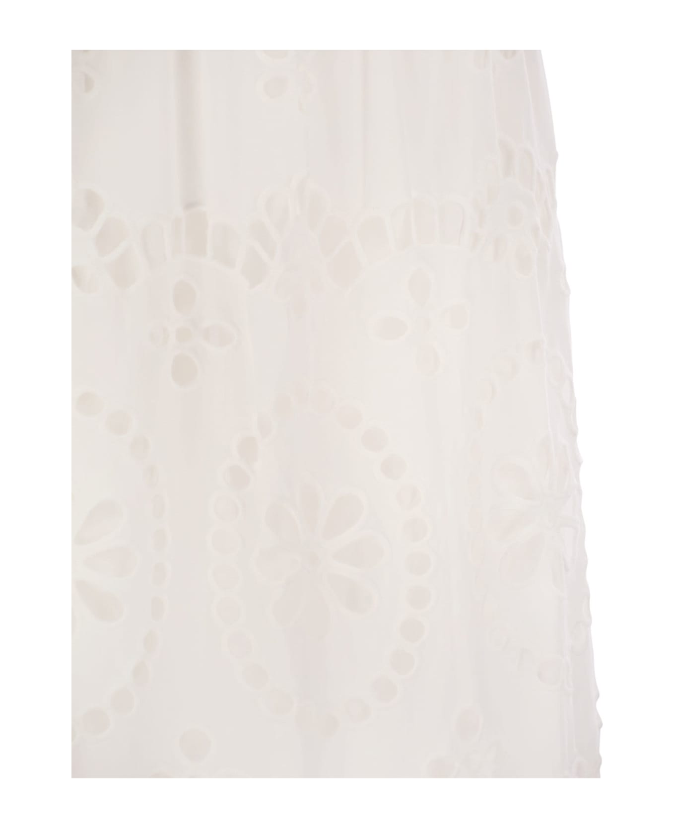 スカート MC2 SAINT BARTH Jenny Sangallo lace skirt Rosa MC2 Saint Barth Jenny - Sangallo Lace Long Skirt | italist