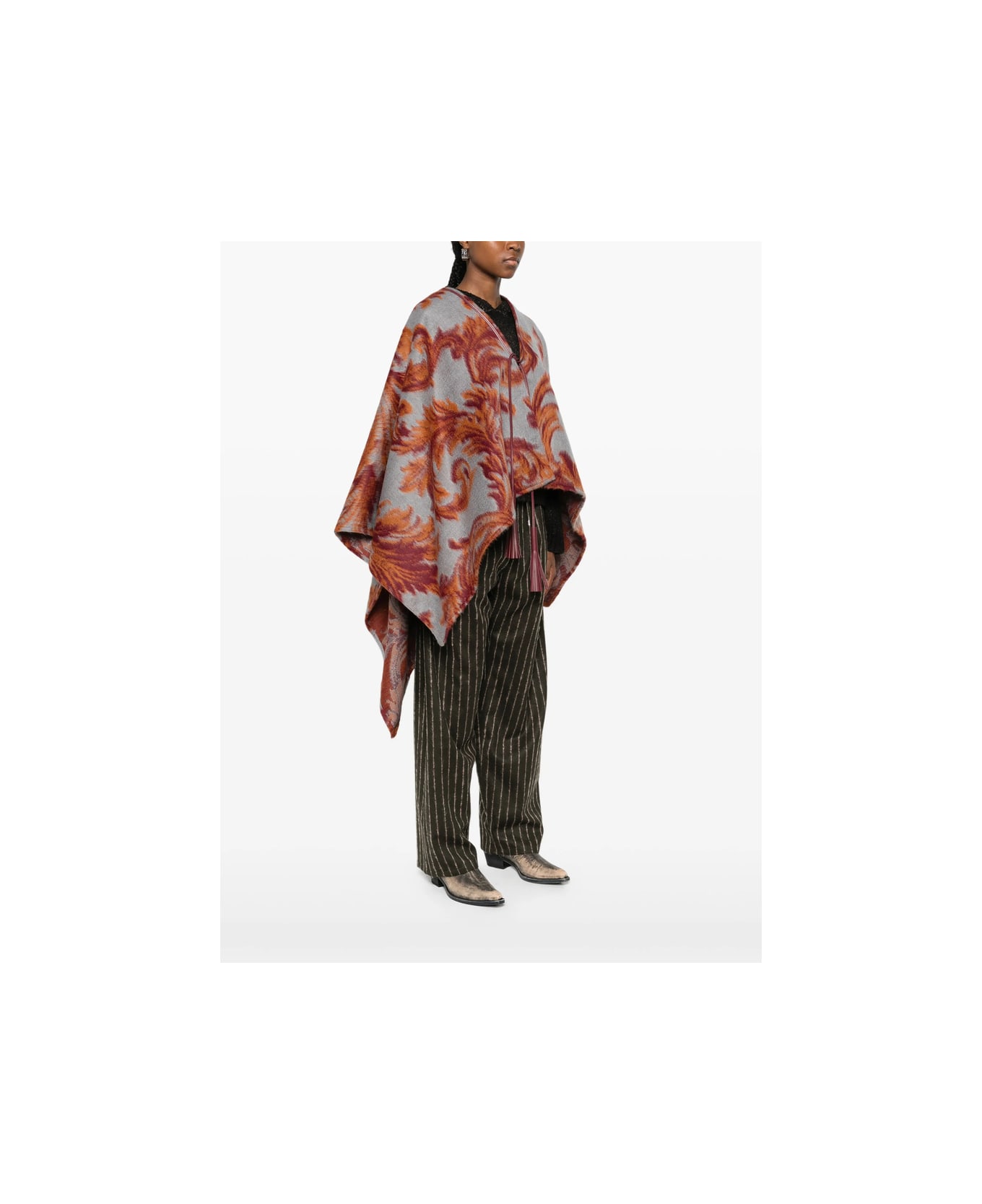 Etro Cape - BLUE/ORANGE