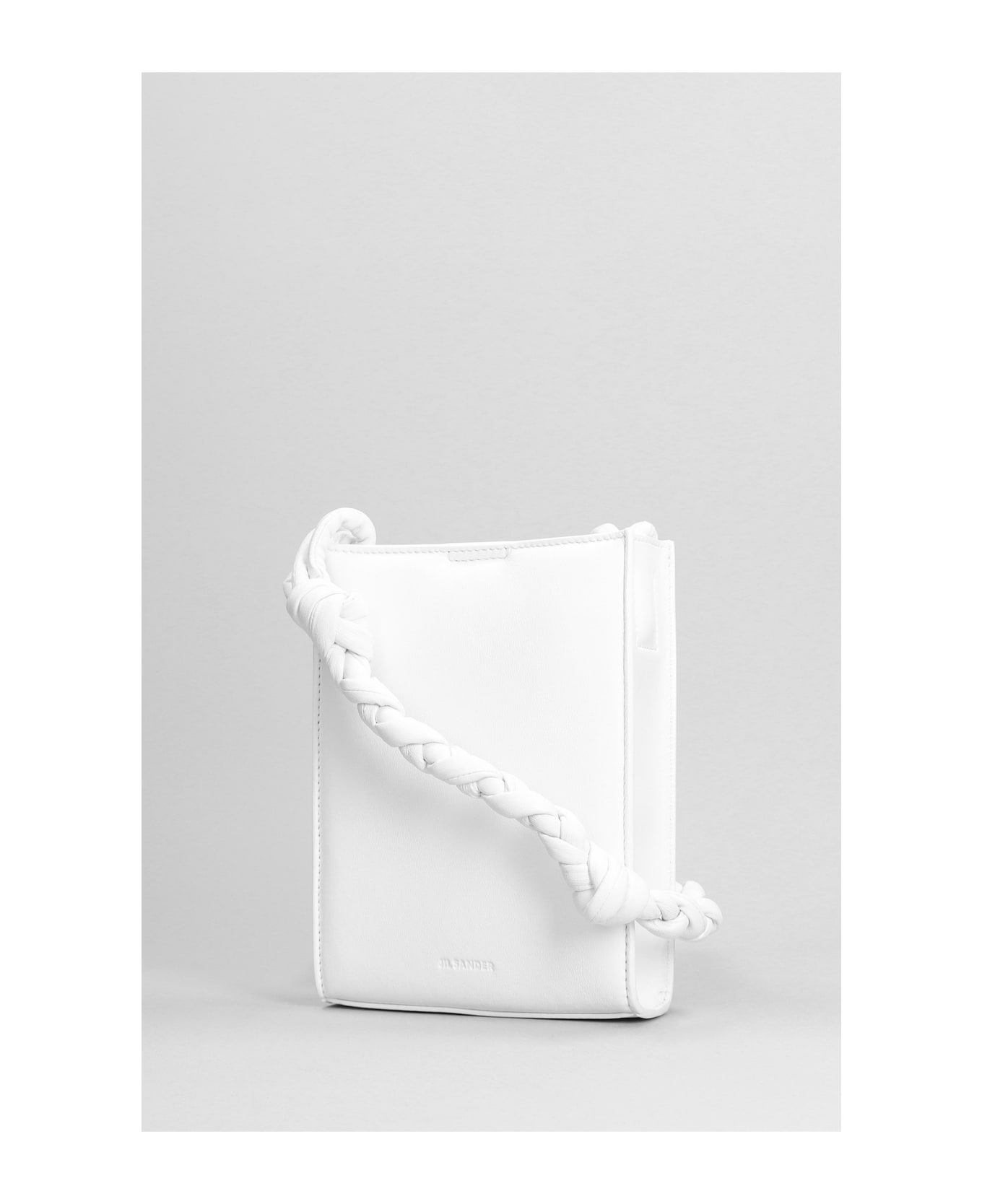 Jil Sander Tangle Sm Shoulder Bag In White Leather - white ショルダーバッグ