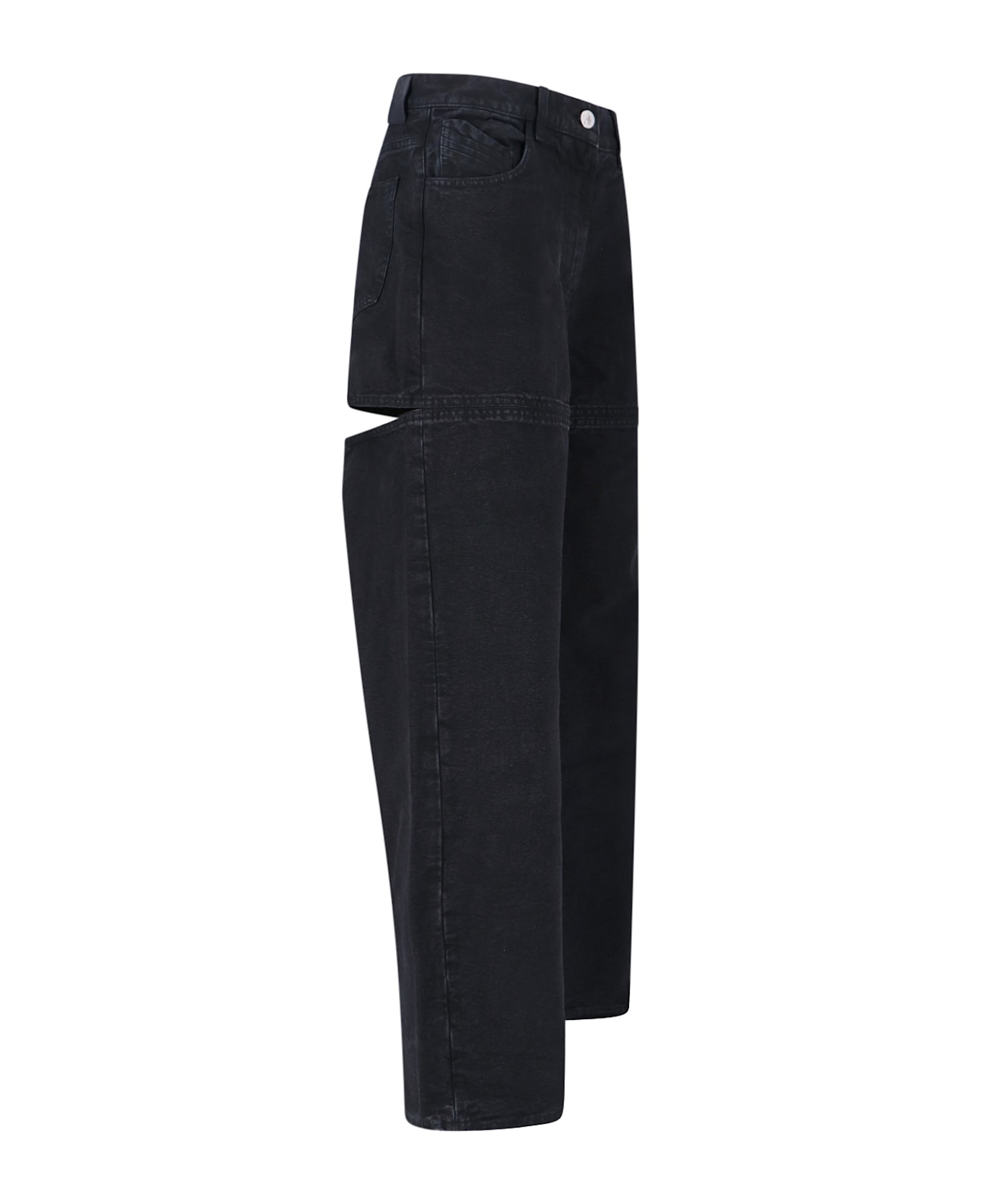 The Attico Cut-out Jeans - Black